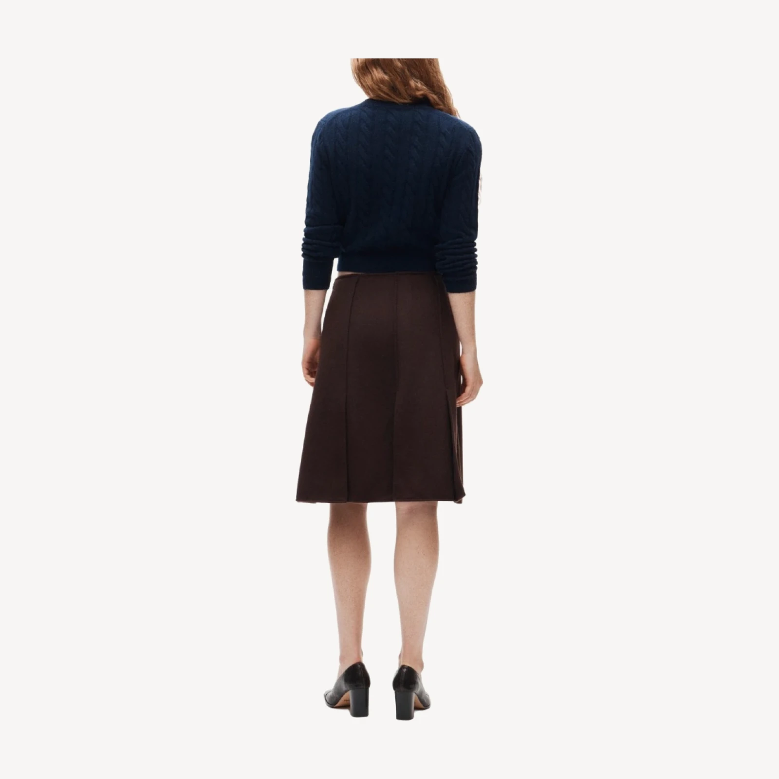 Eckhaus Latta x J.Crew paneled wool-blend skirt