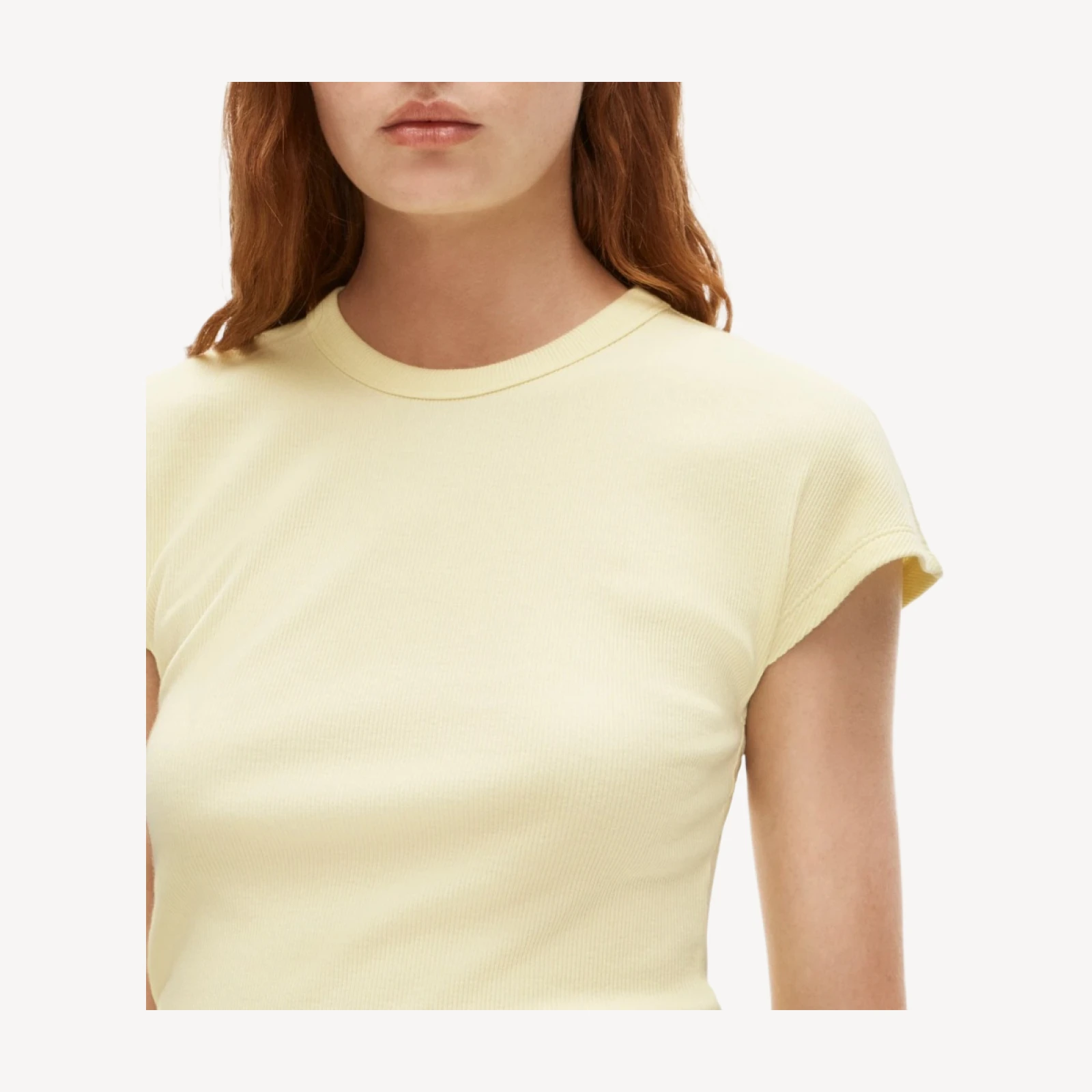 Perfect rib dolman-sleeve T-shirt