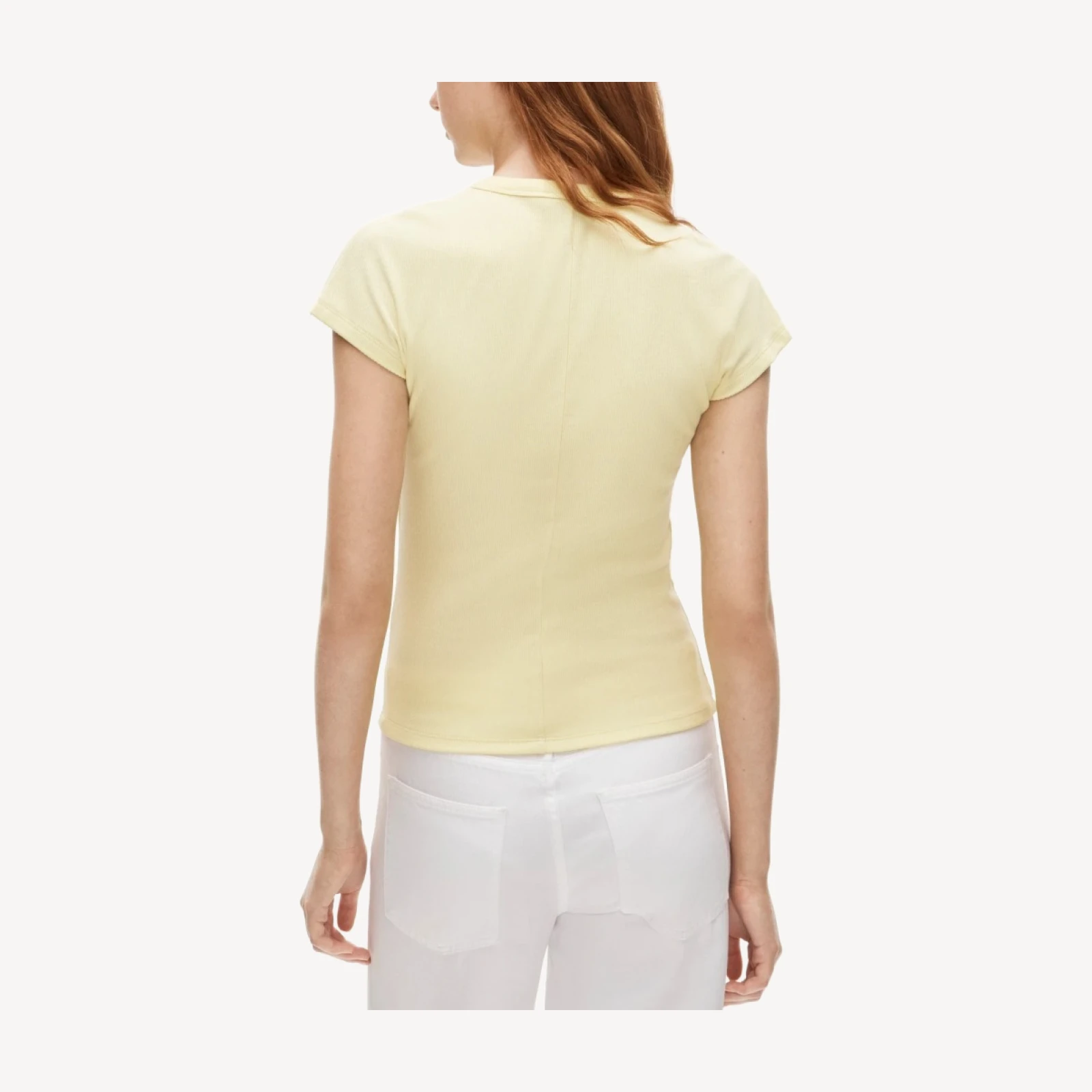 Perfect rib dolman-sleeve T-shirt