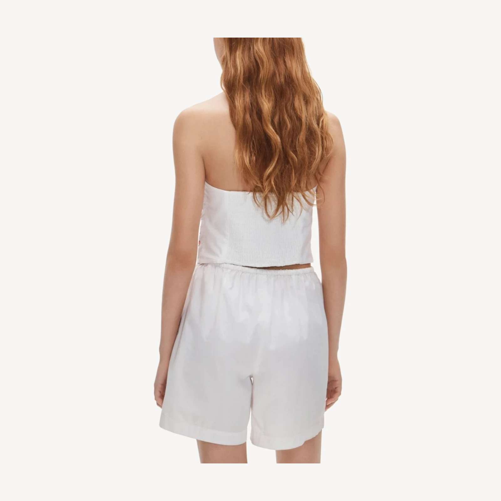 Cosmo short in embroidered floral cotton poplin