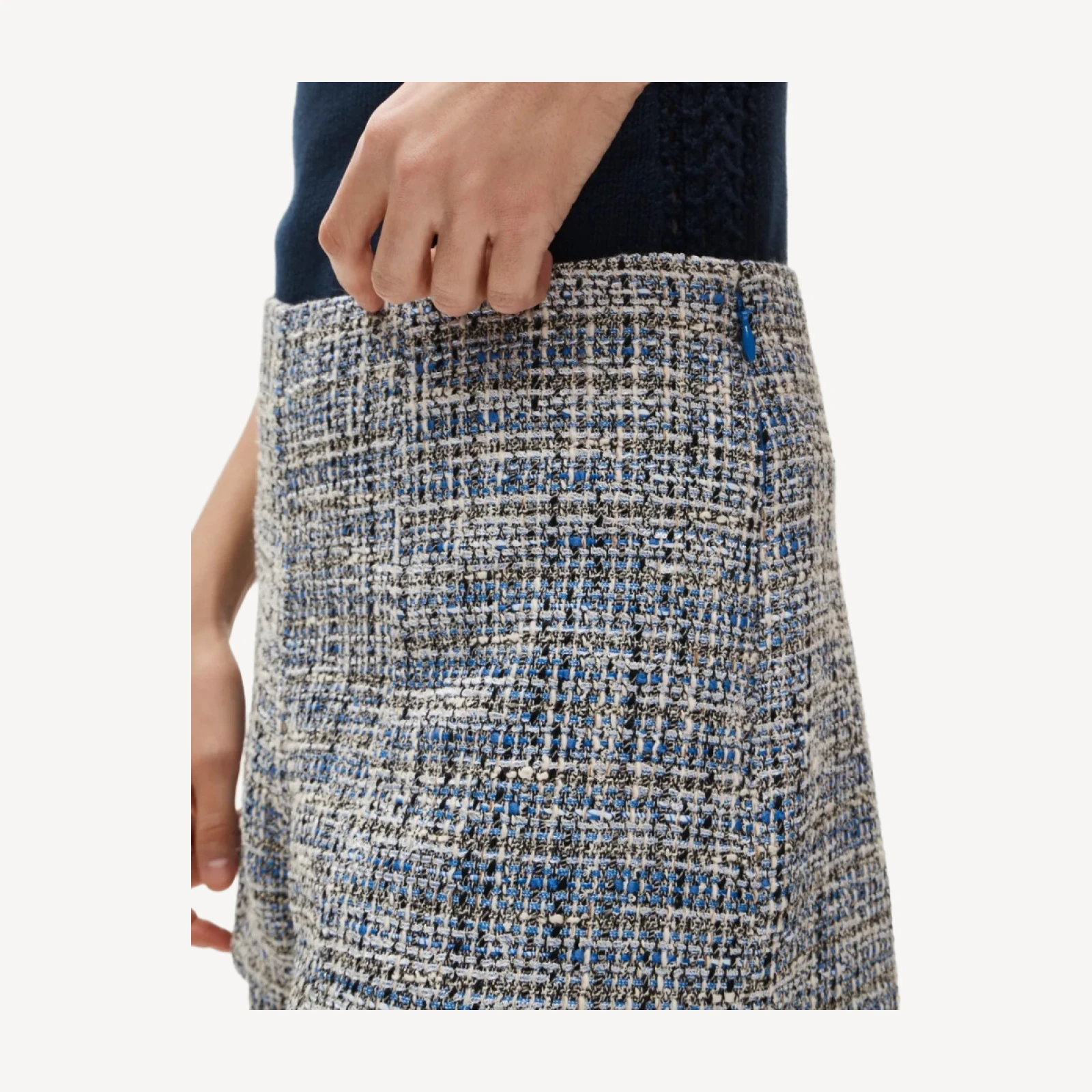 Tap short in textured Italian tweed