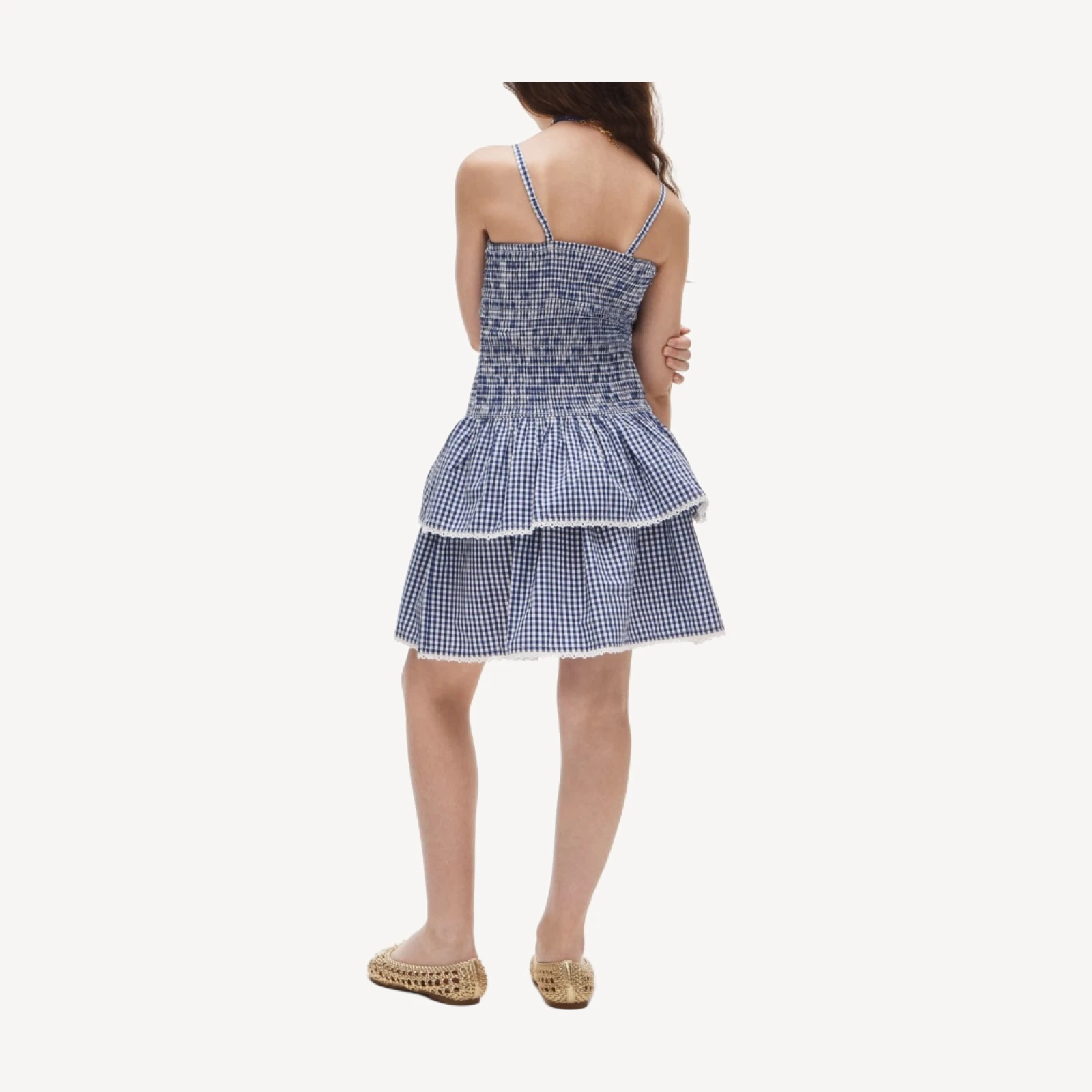 Girls' cupcake dress in cotton poplin