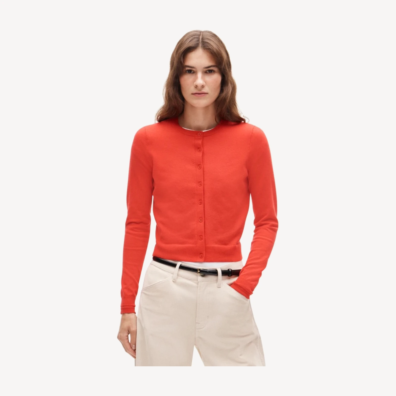 Jackie cardigan in premium ultrafine cotton