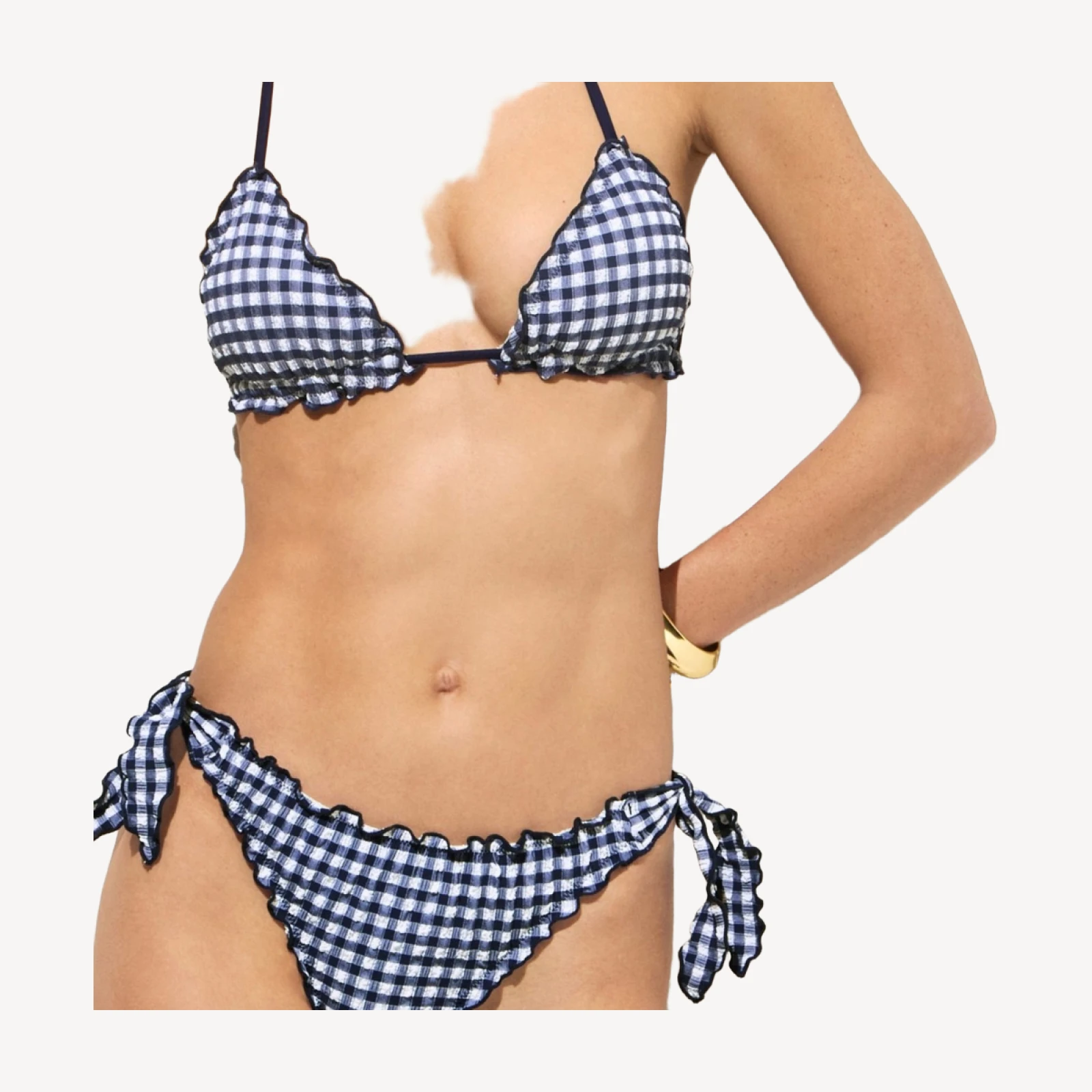 Ronnie lettuce-trim bikini bottom