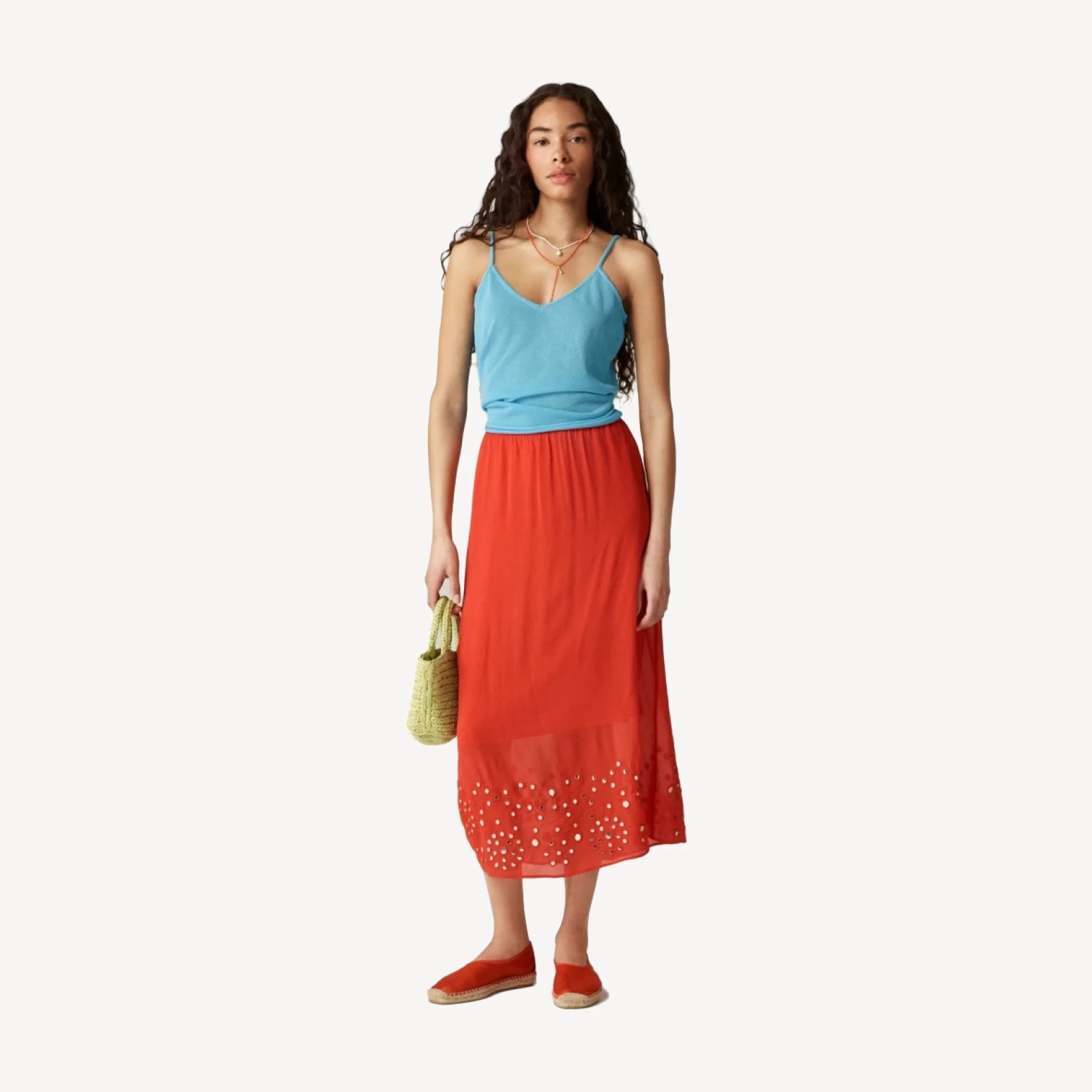 Cotton gauze tank top