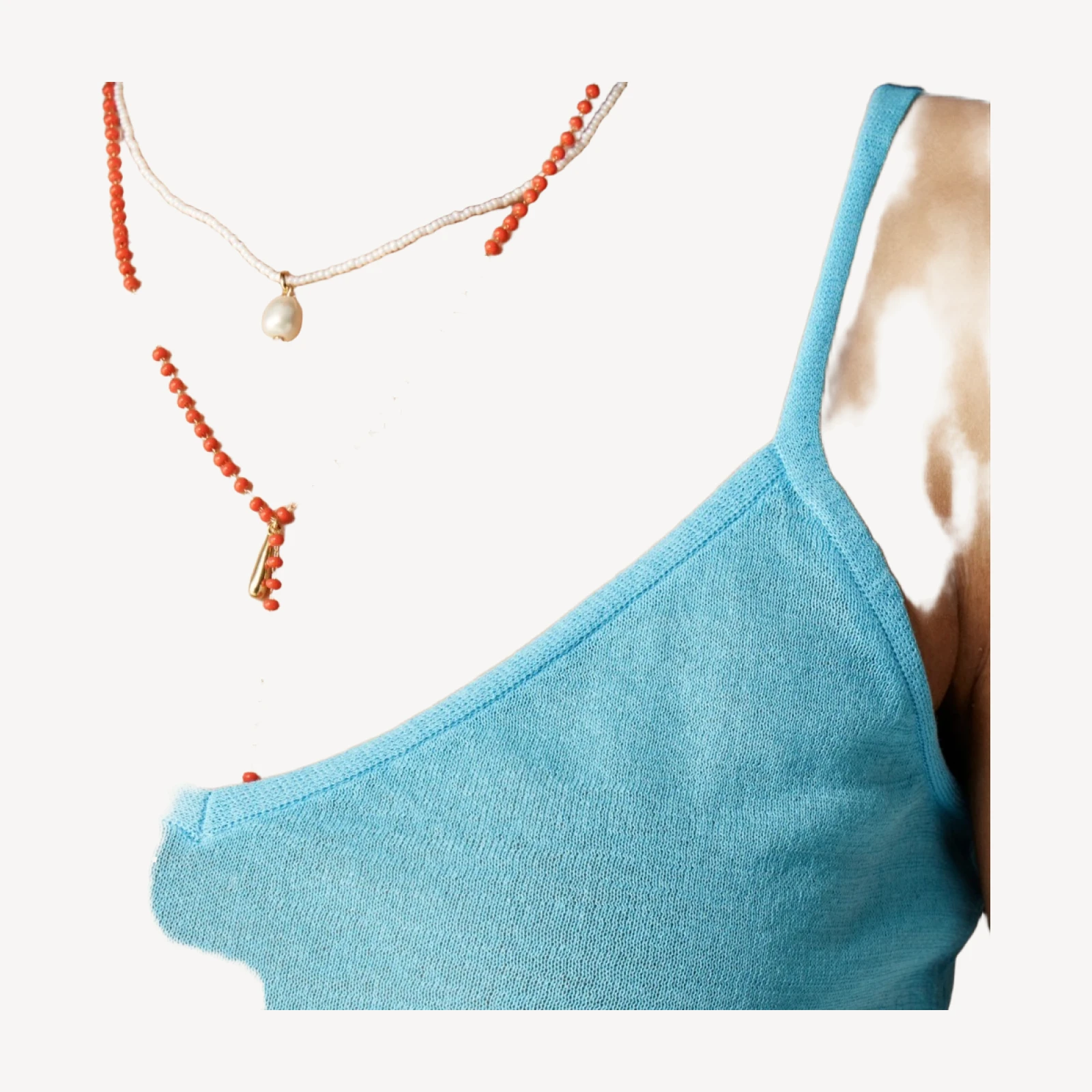 Cotton gauze tank top