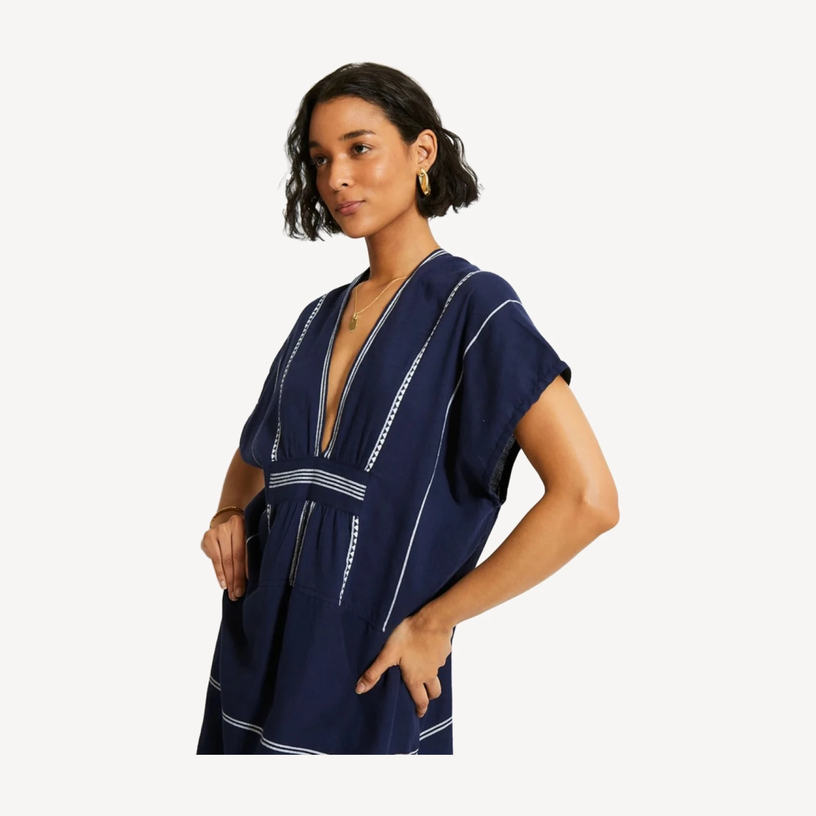 lemlem Gasira V-neck caftan