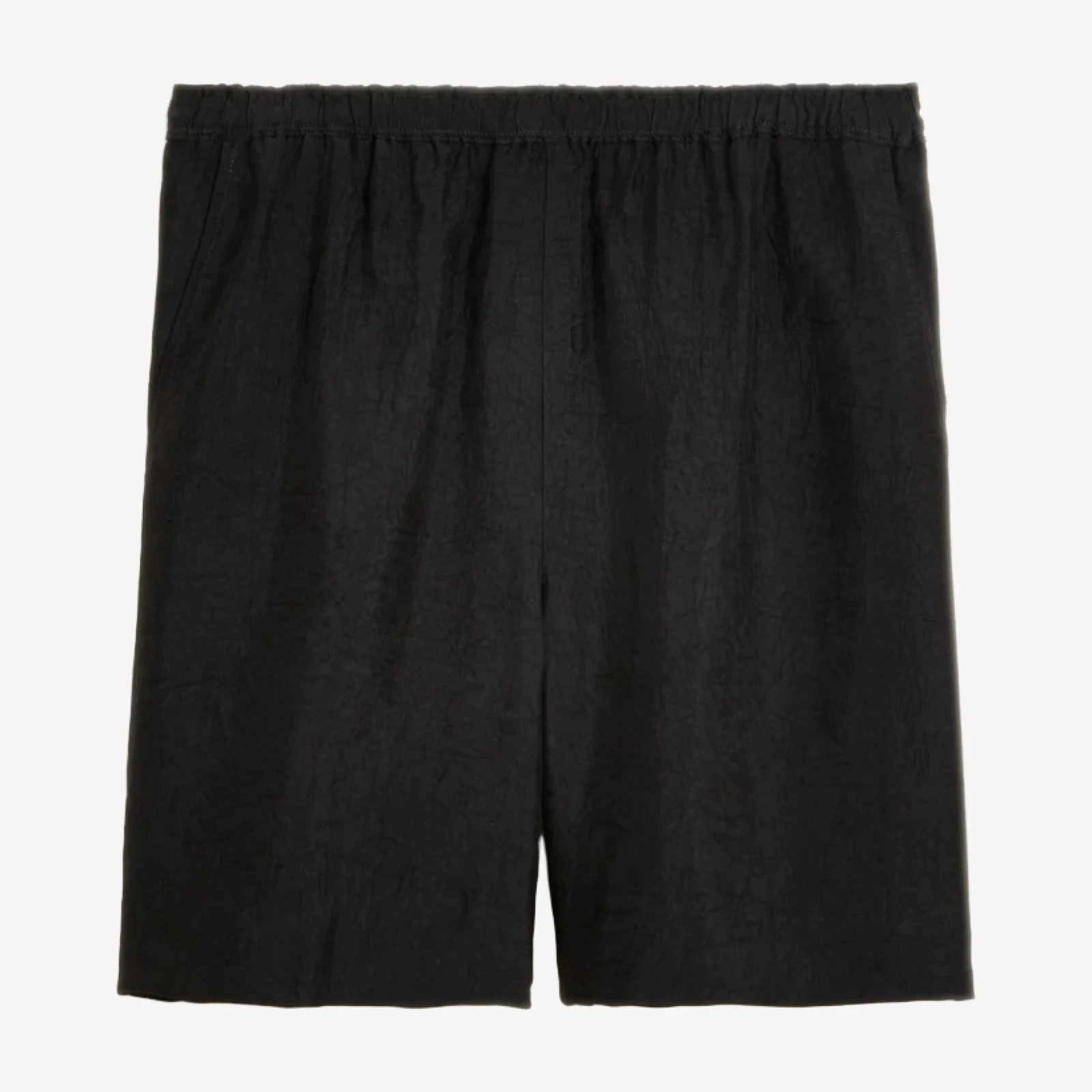 7" Stratus short in textured satin