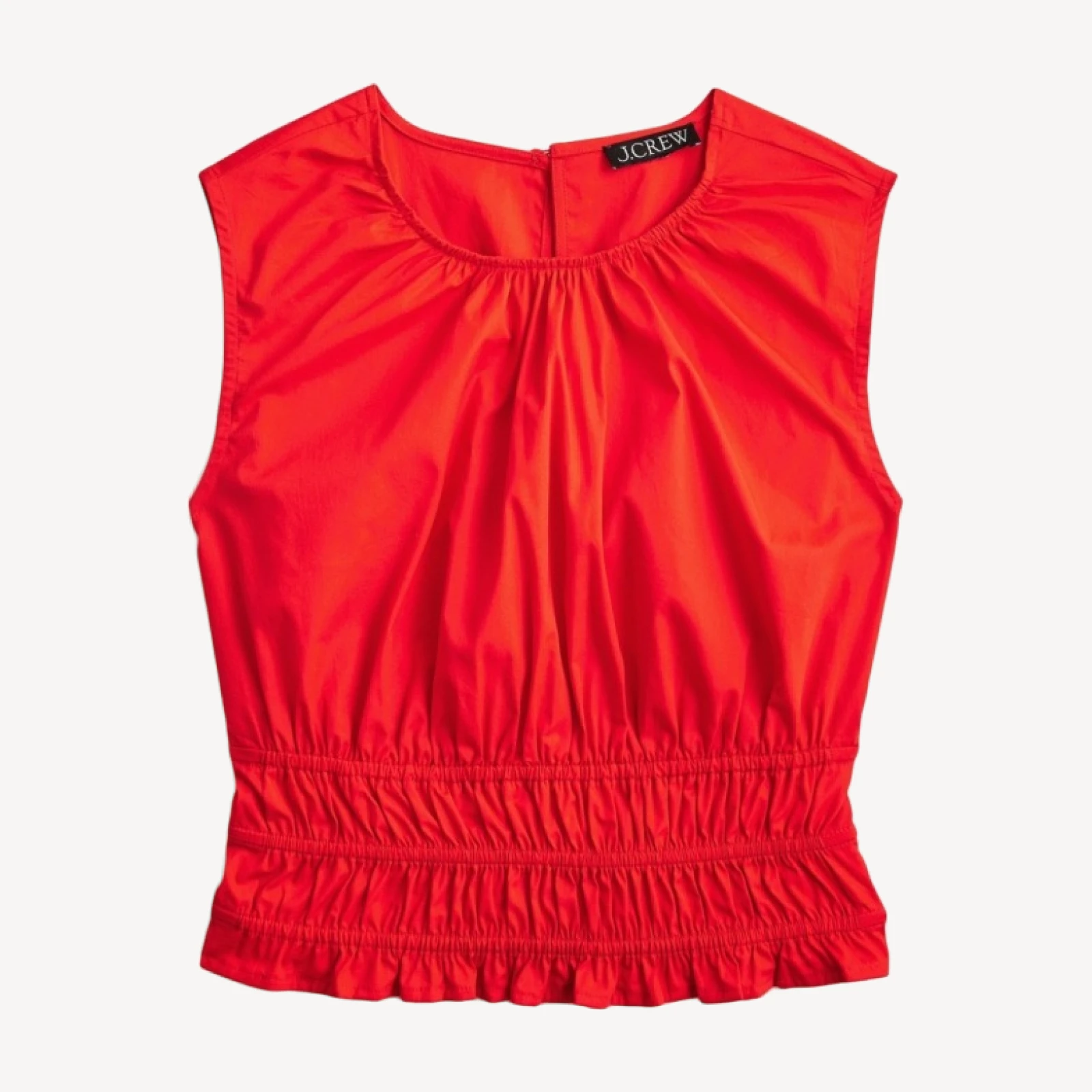 Hyacinth top in cotton poplin