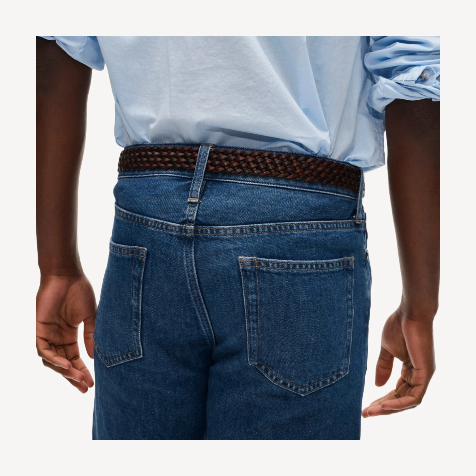 Classic Straight summerweight jean in cotton-linen blend