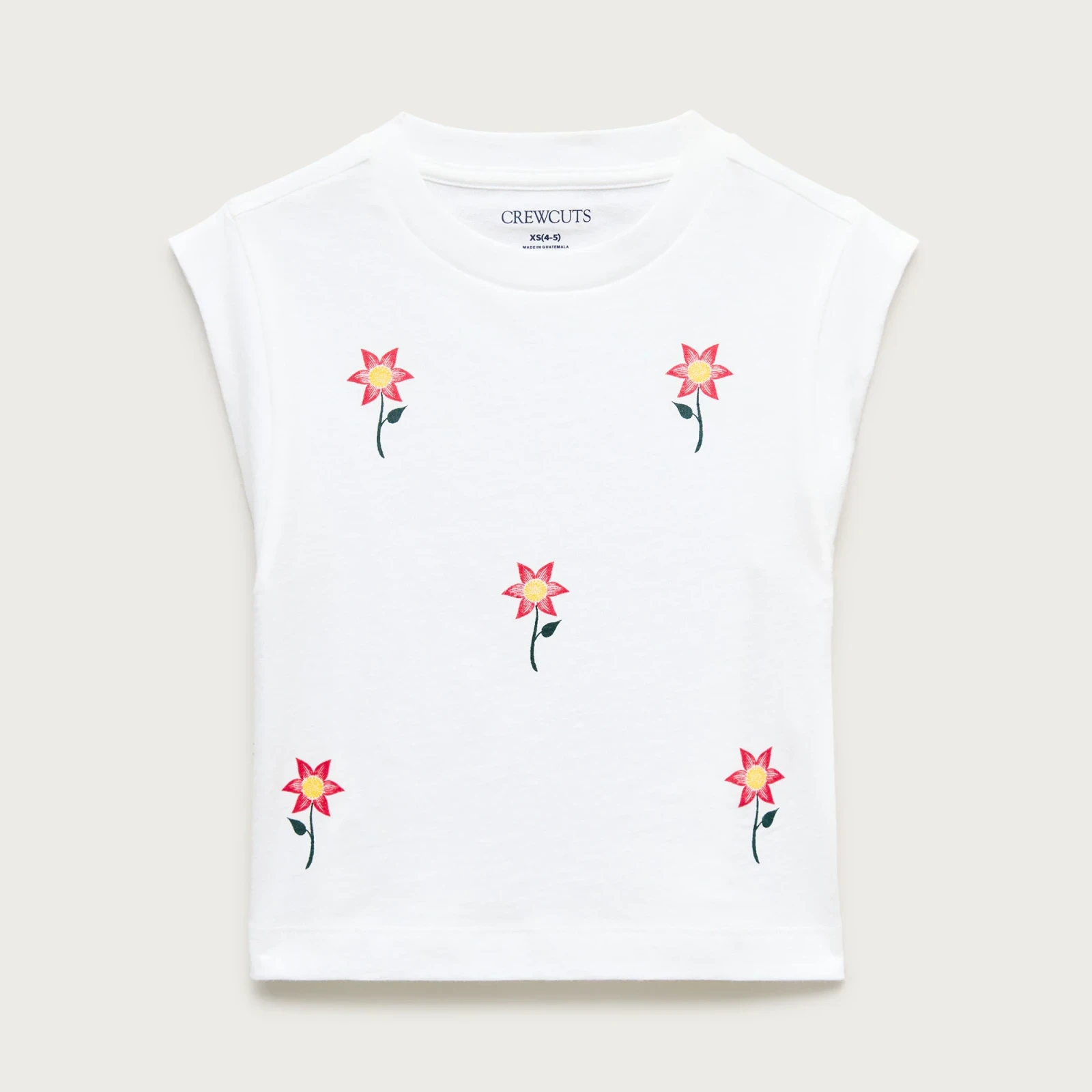 Girls' muscle tank top in floral