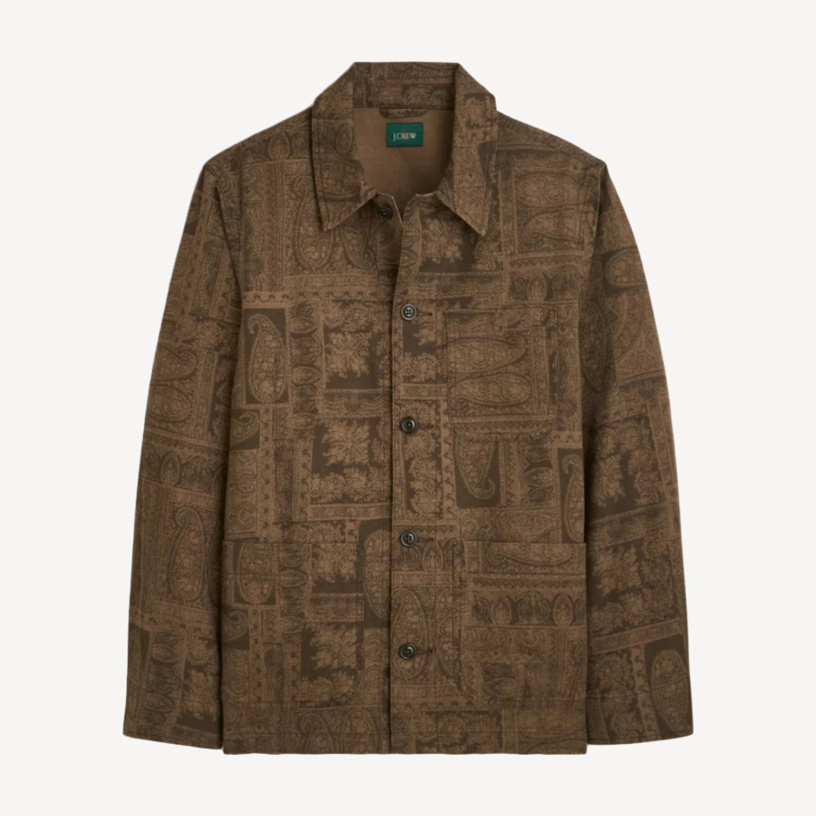 Cotton-linen blend chore jacket