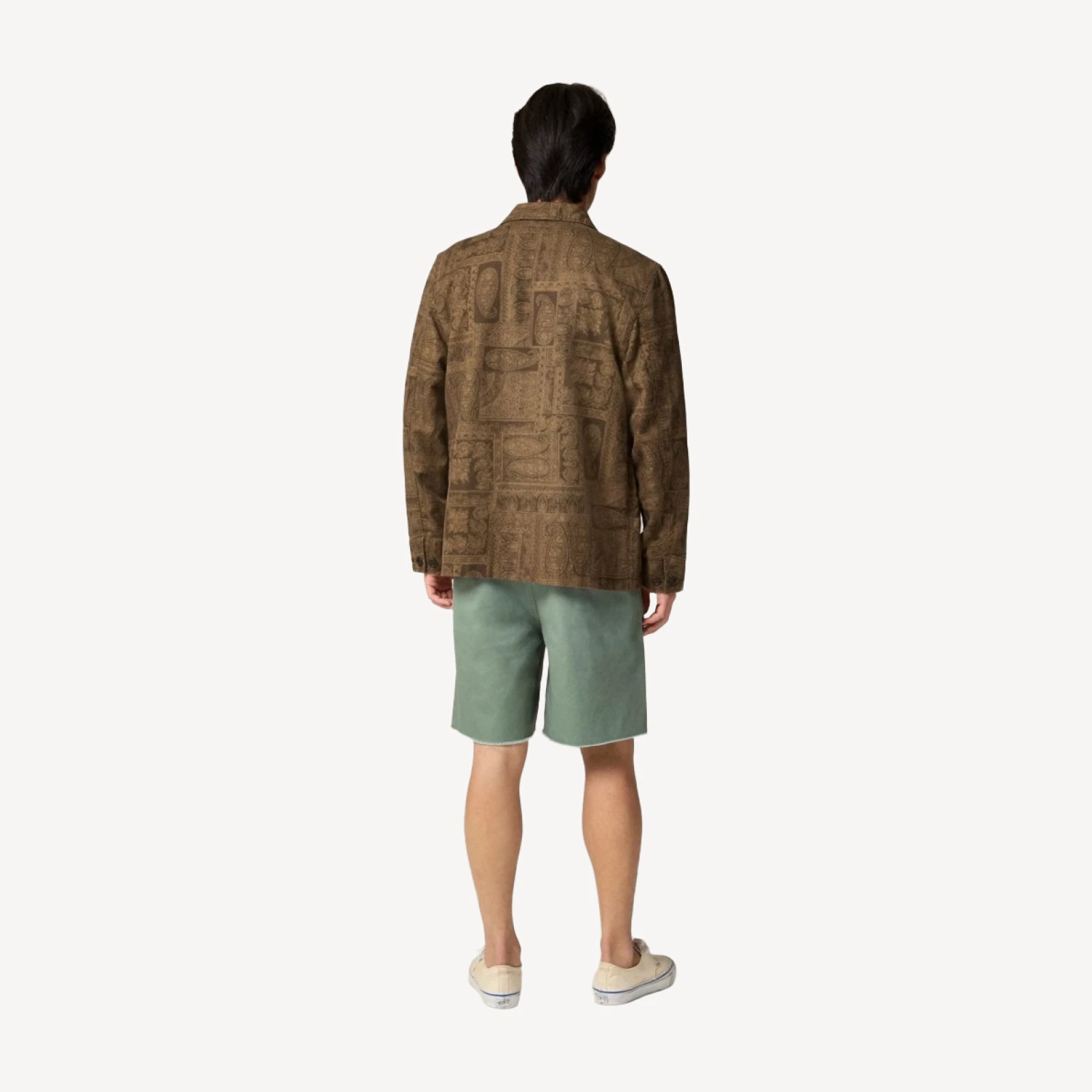 Cotton-linen blend chore jacket