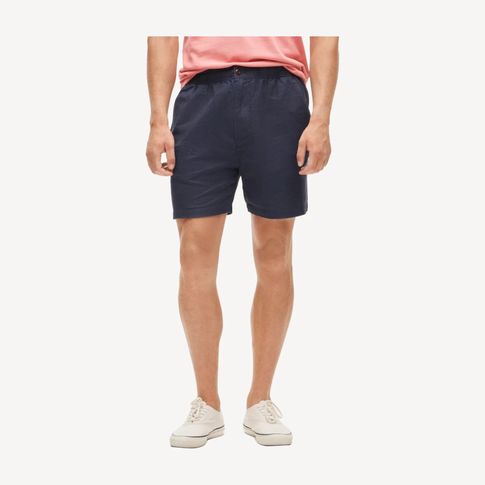 5.5'' Pier short in cotton-linen blend
