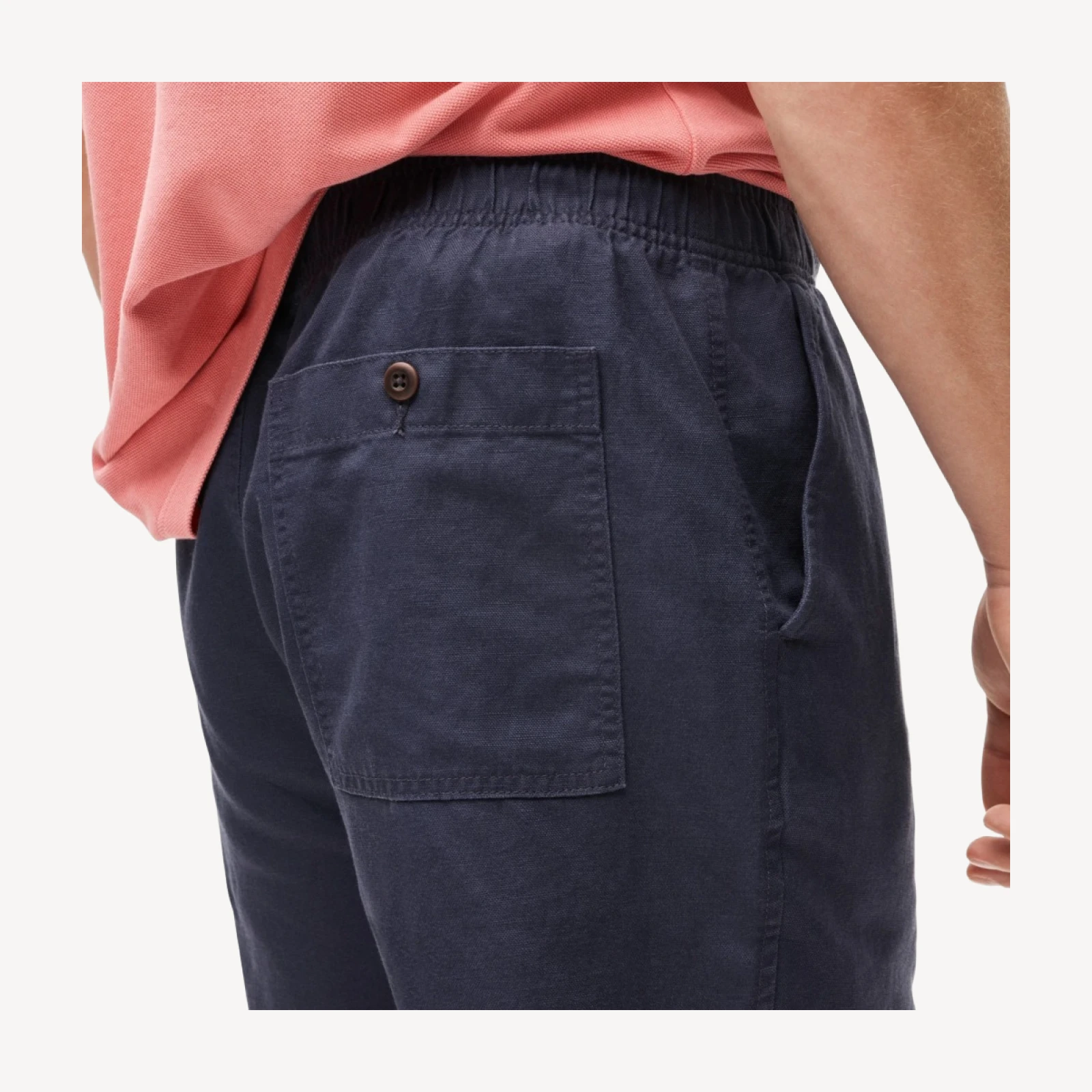 5.5'' Pier short in cotton-linen blend