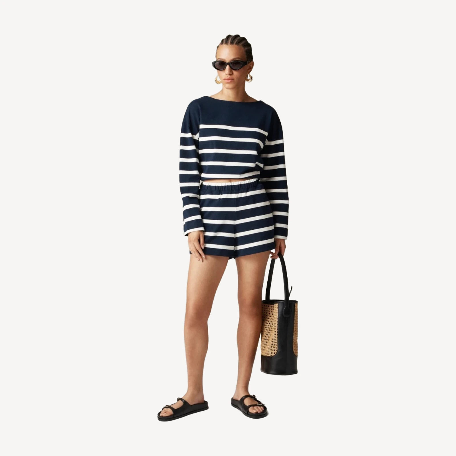 New mariner jersey short in stripe