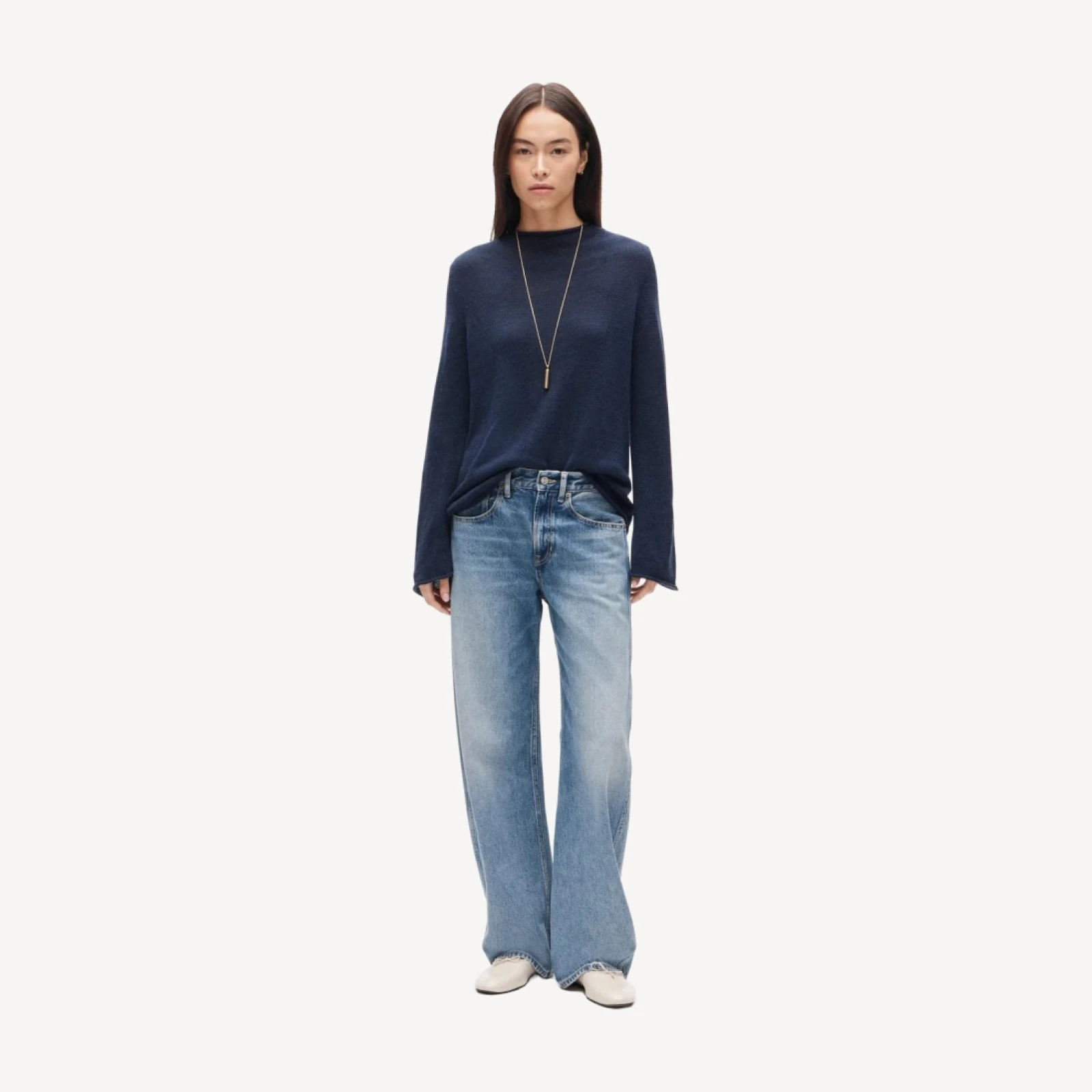 Summer Rollneck™ sweater in linen blend