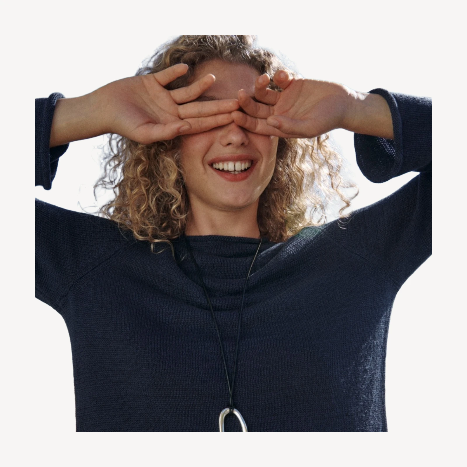 Summer Rollneck™ sweater in linen blend