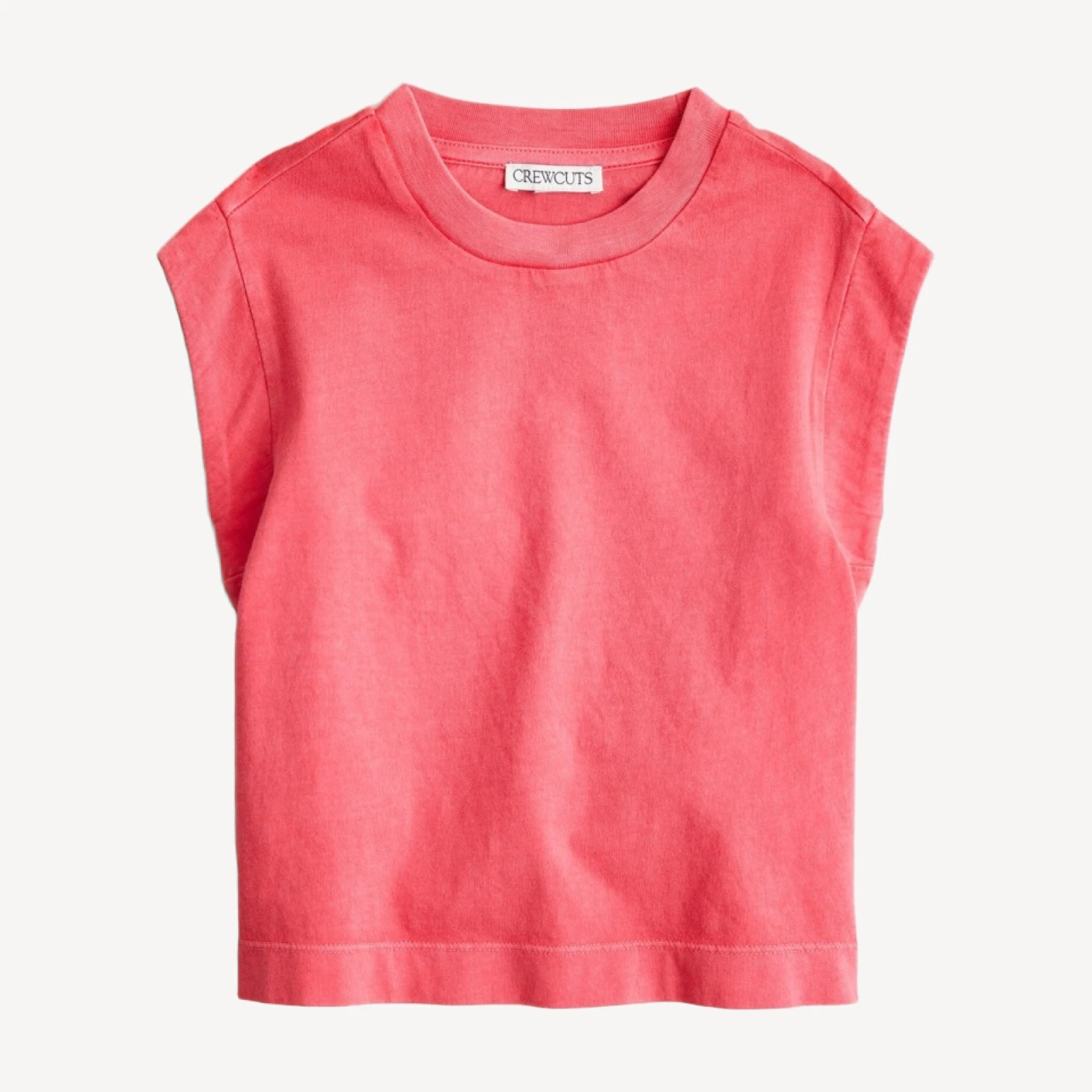 Girls' garment-dyed muscle tank top