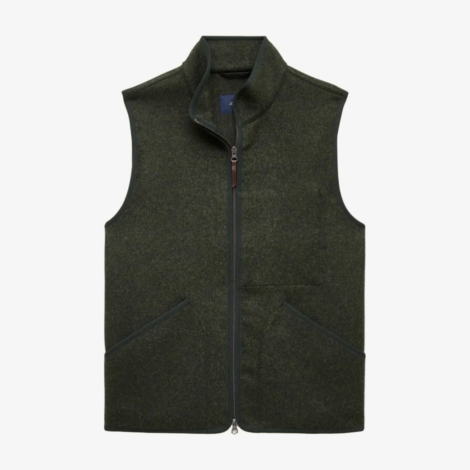 Wool-blend work vest