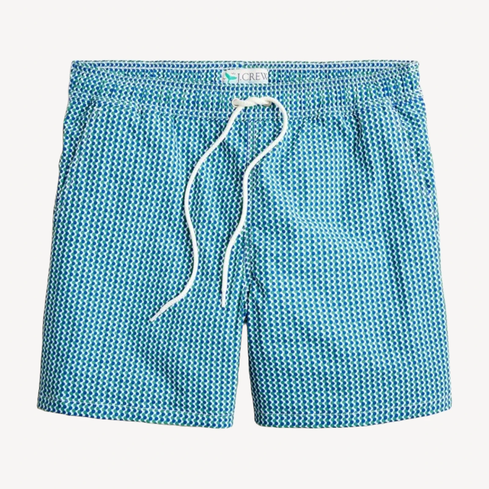 6'' stretch swim trunk in print with ECONYL® nylon