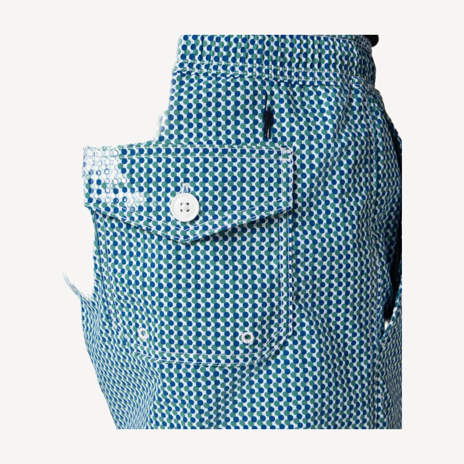 6'' stretch swim trunk in print with ECONYL® nylon