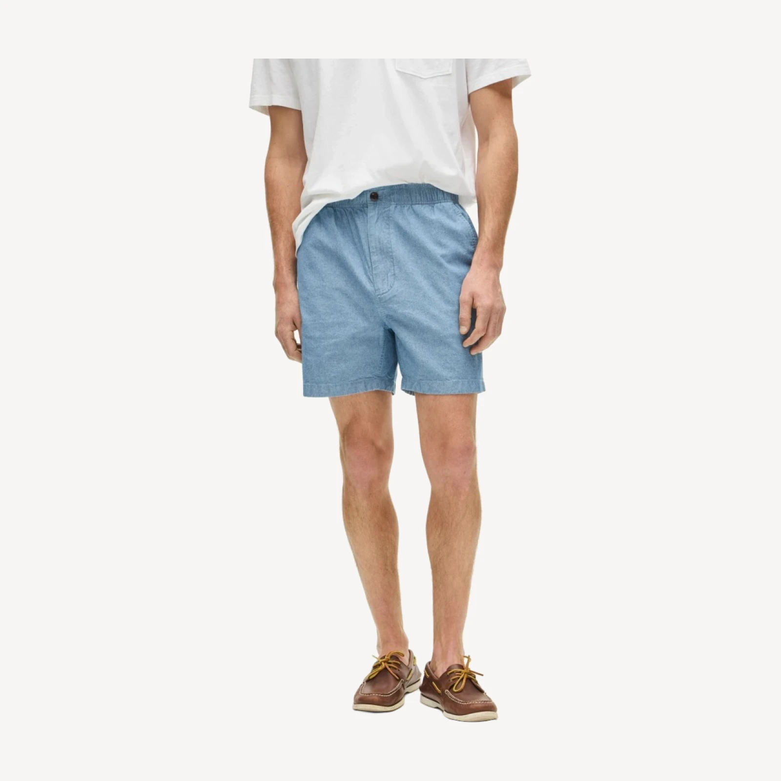 5.5" Pier short in chambray