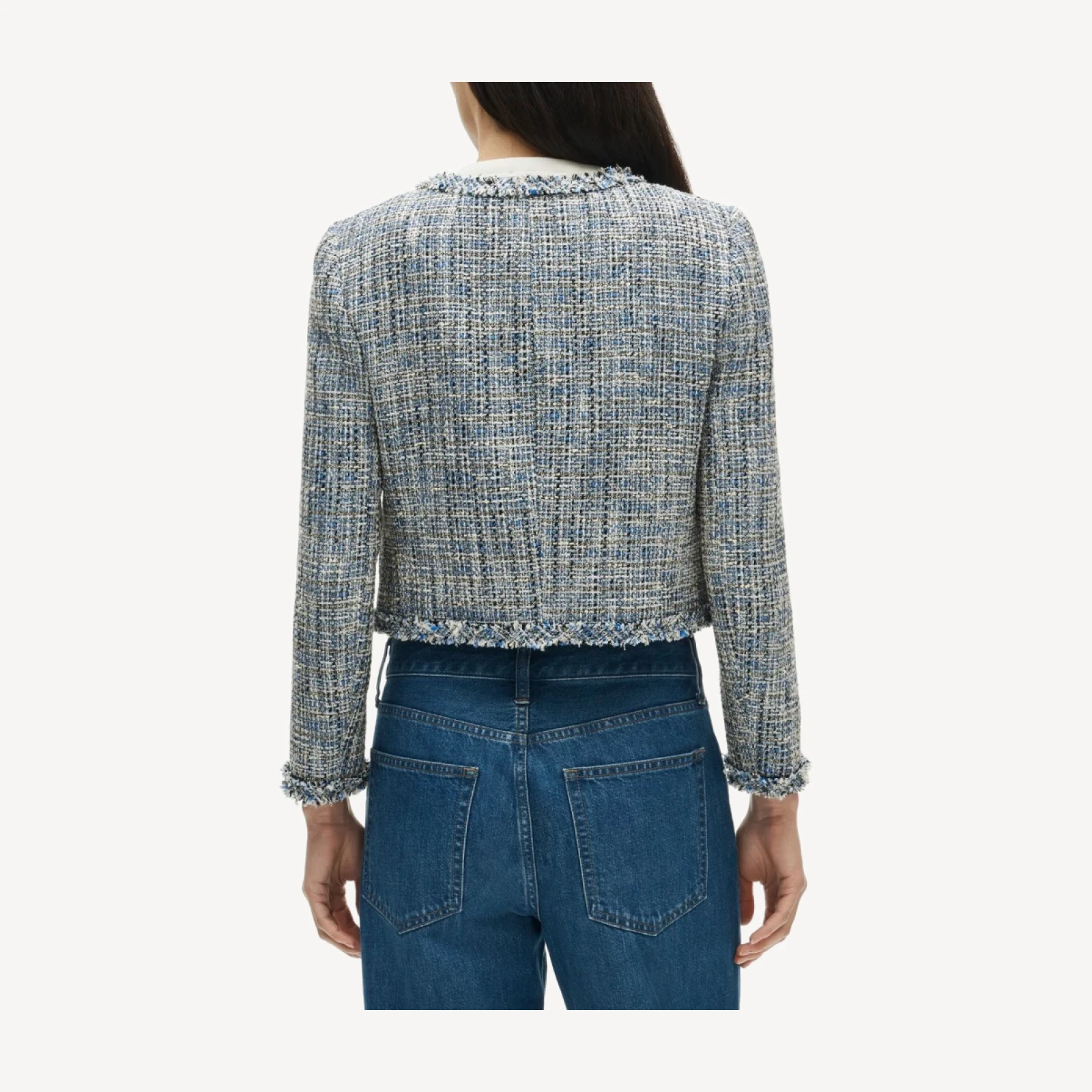 Lady jacket in textured Italian tweed