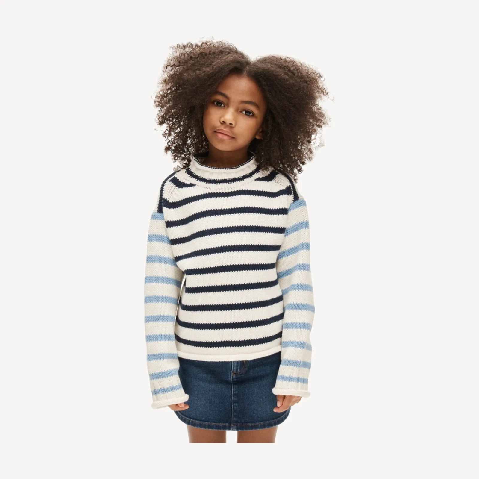 Kids' 2025 Rollneck™ sweater in stripe