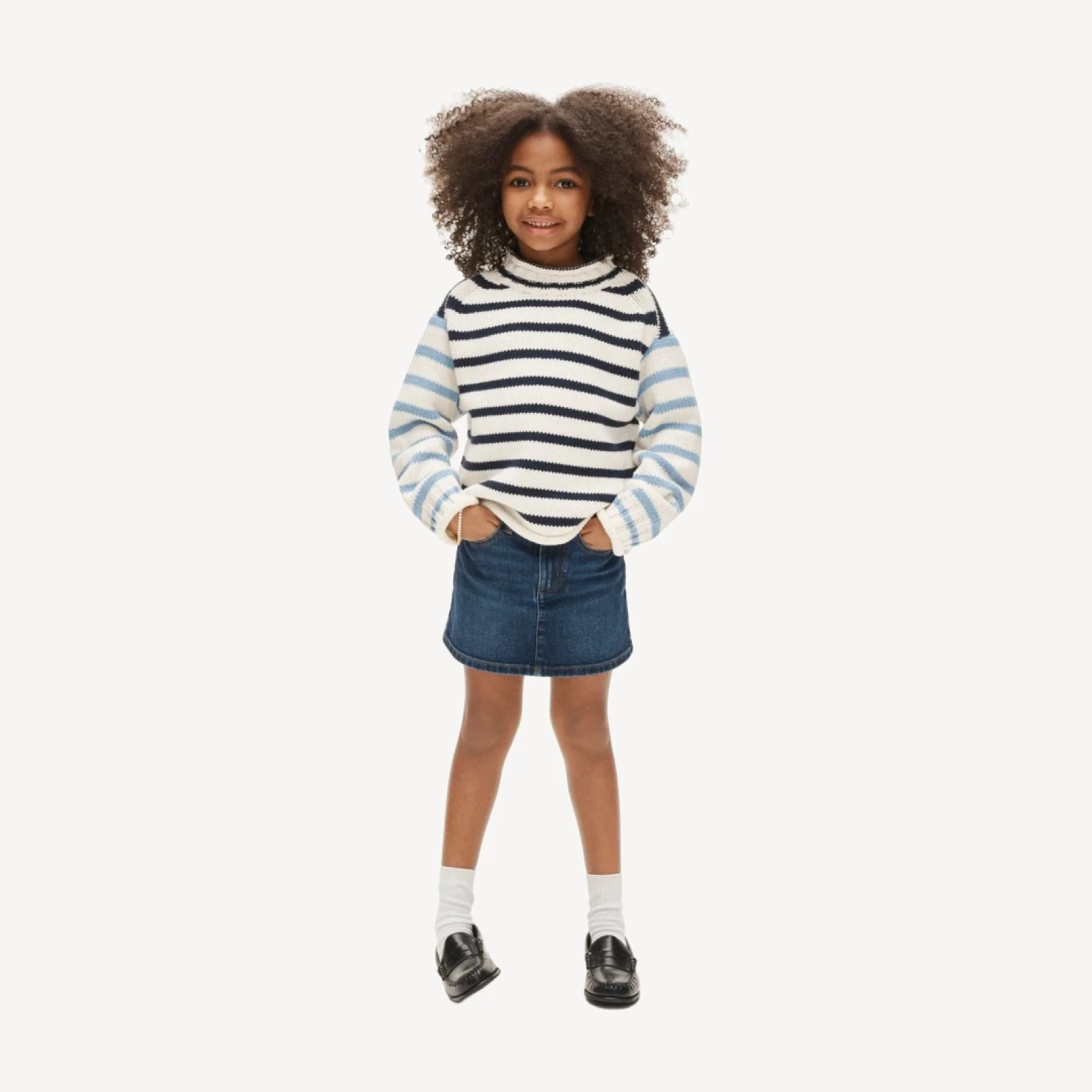 Kids' 2025 Rollneck™ sweater in stripe