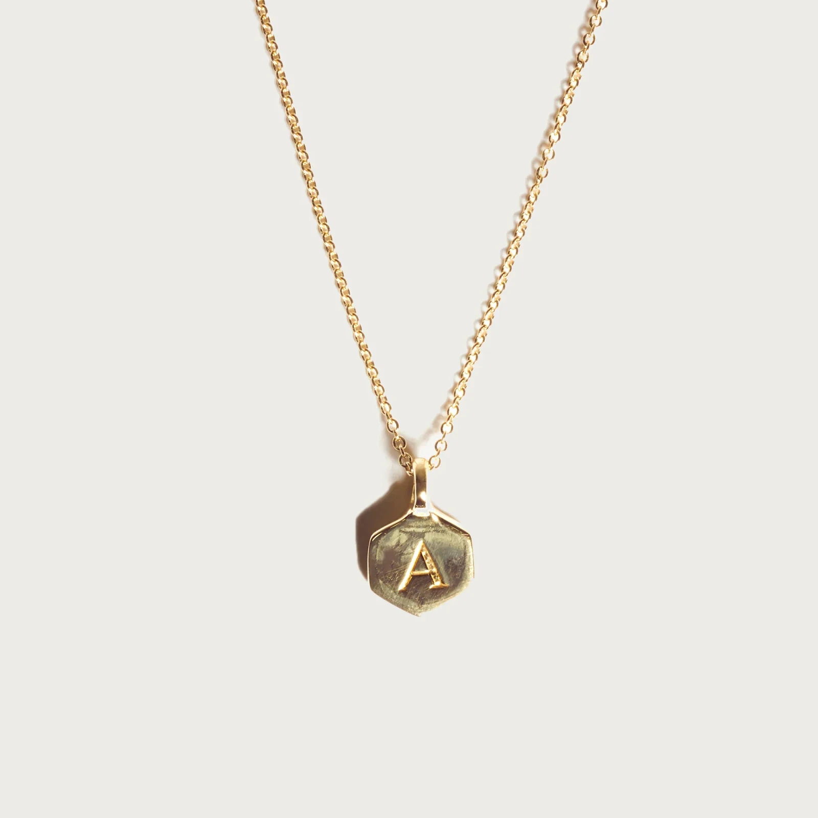Odette New York® Hex monogram necklace