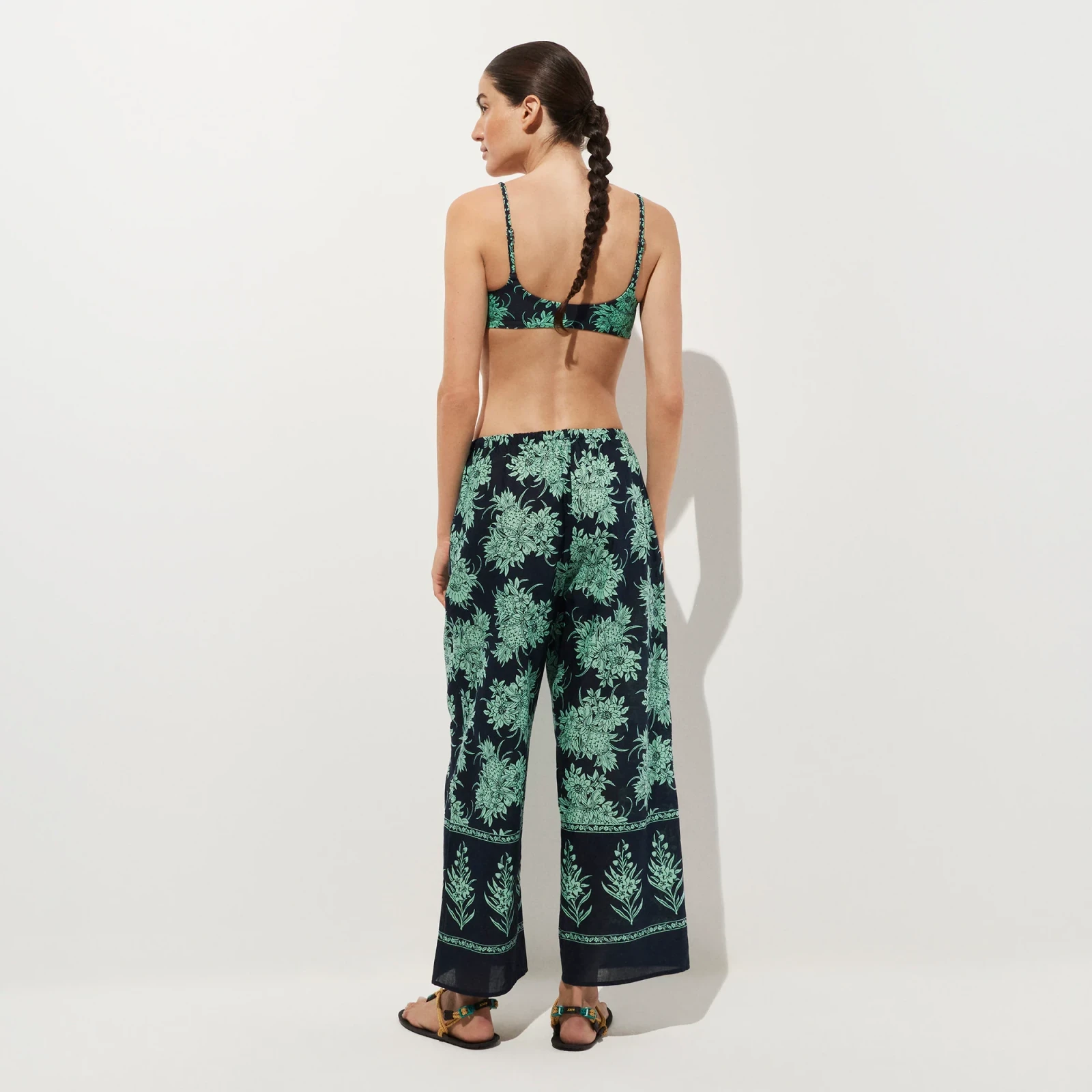 Beach pant in pineapple print