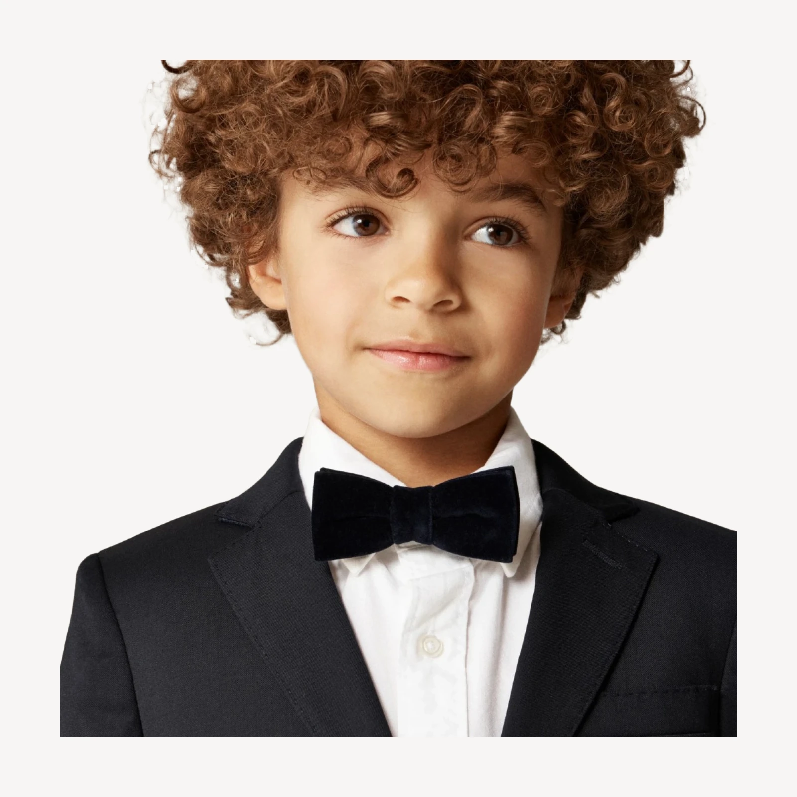 Kids' velvet bow tie