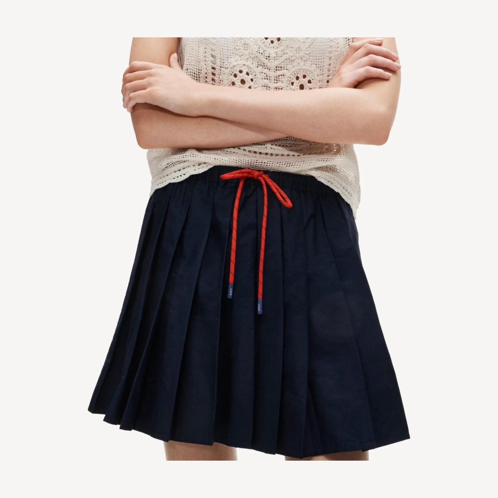 Paracord pleated mini skirt