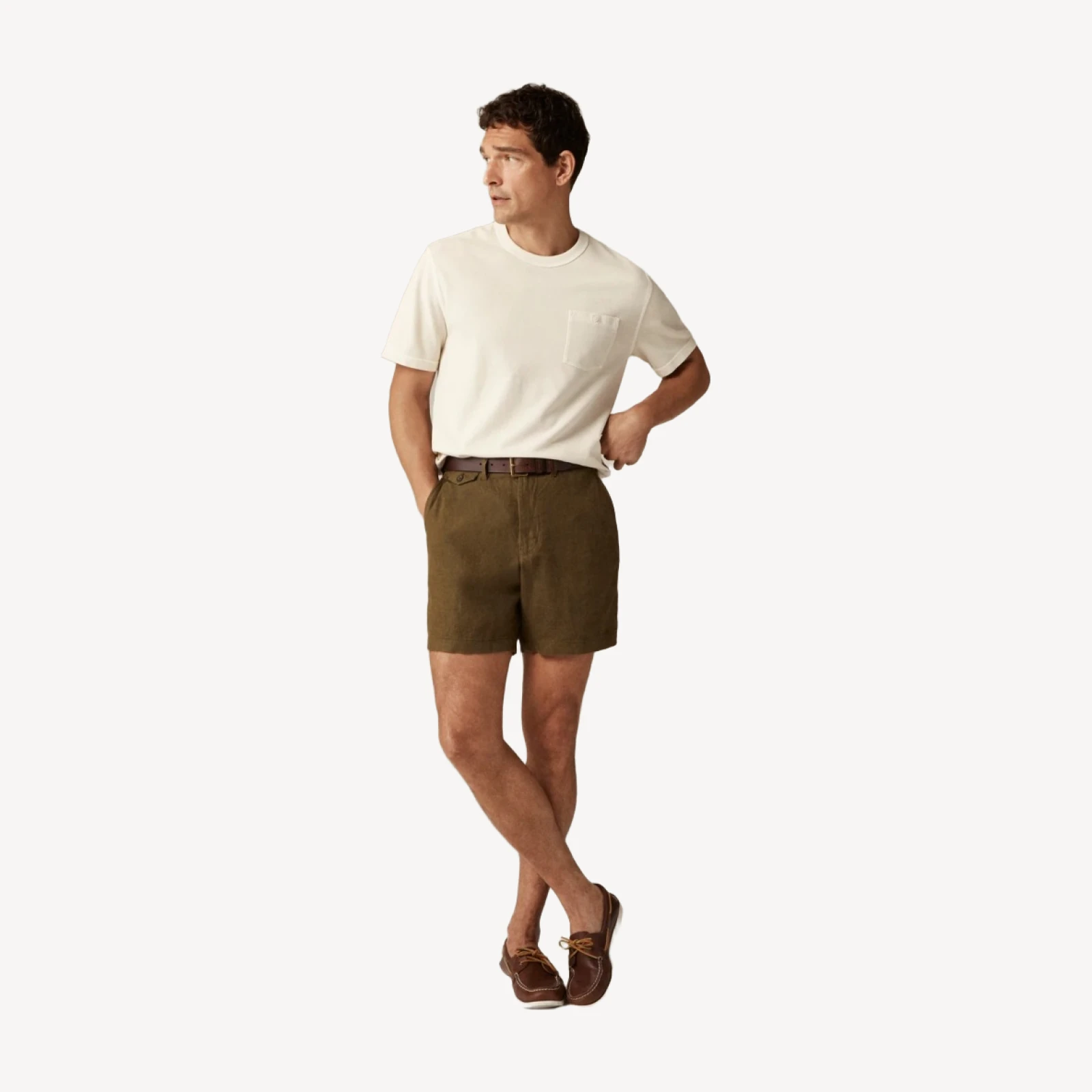 7" linen short