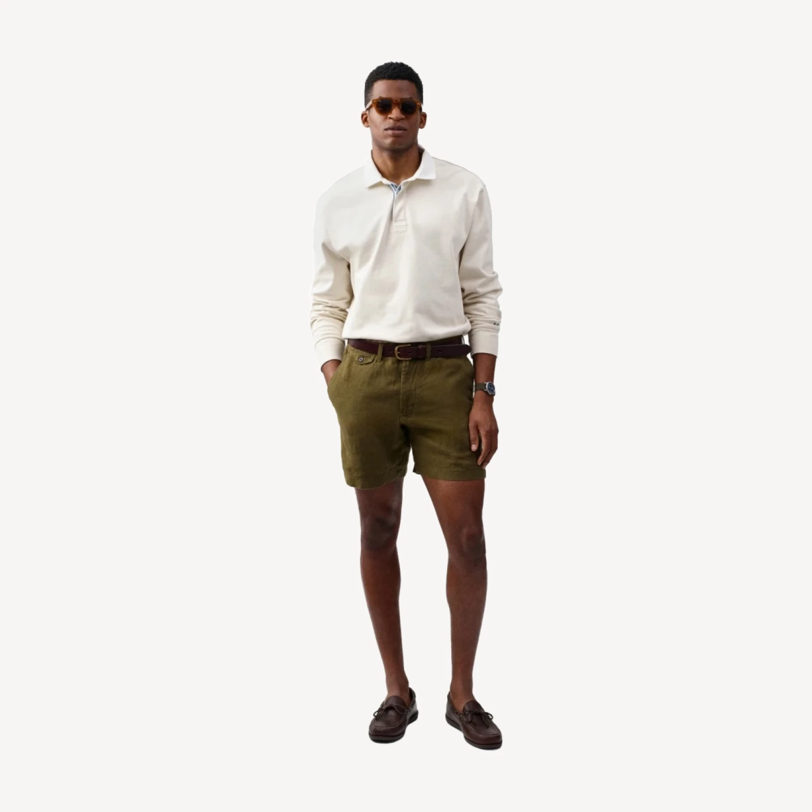 7" linen short