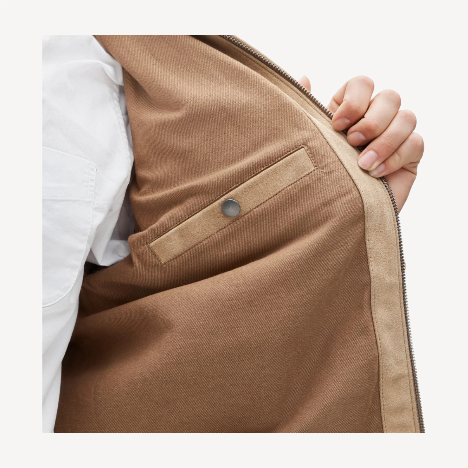 Limited-edition Wallace & Barnes work jacket in Italian suede