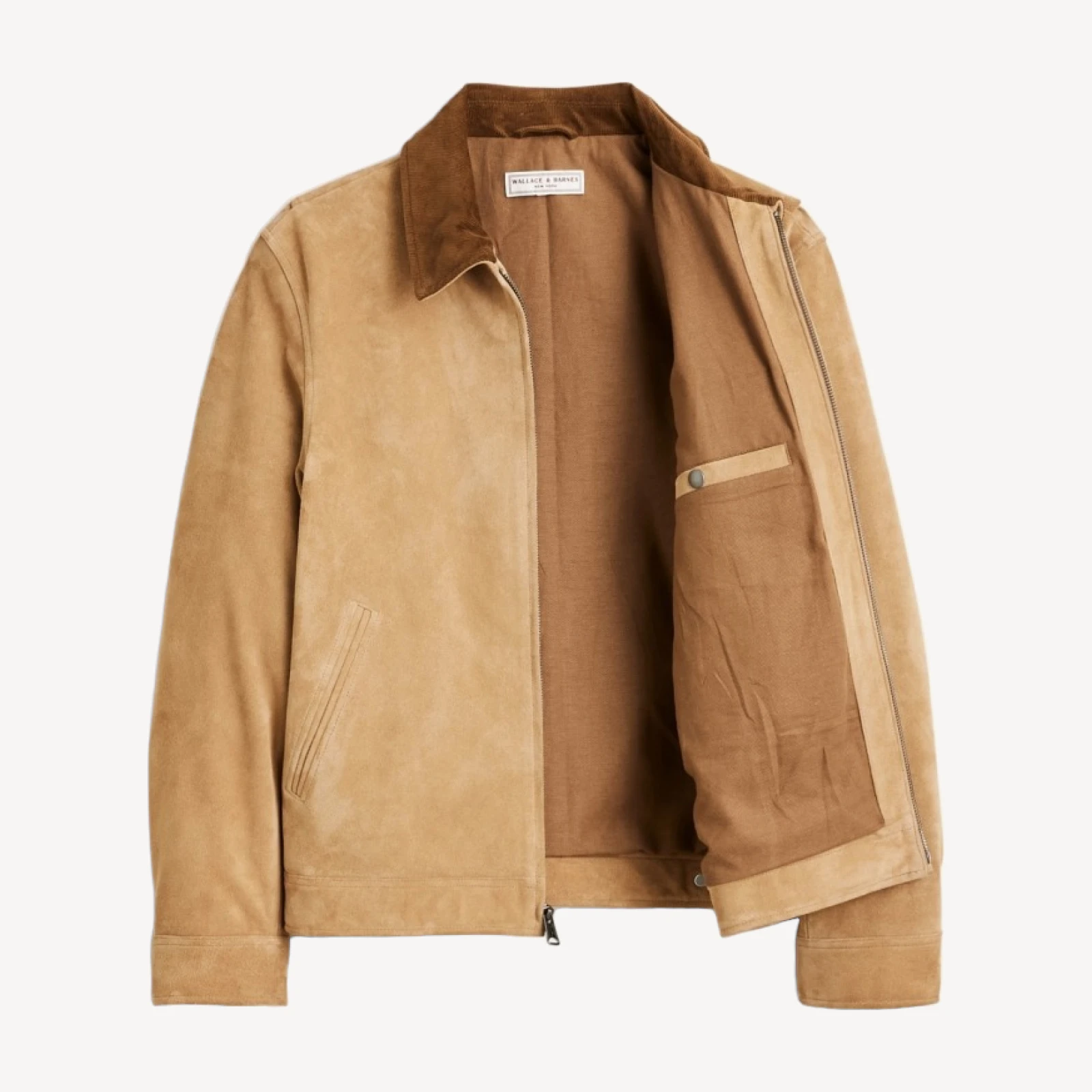 Limited-edition Wallace & Barnes work jacket in Italian suede