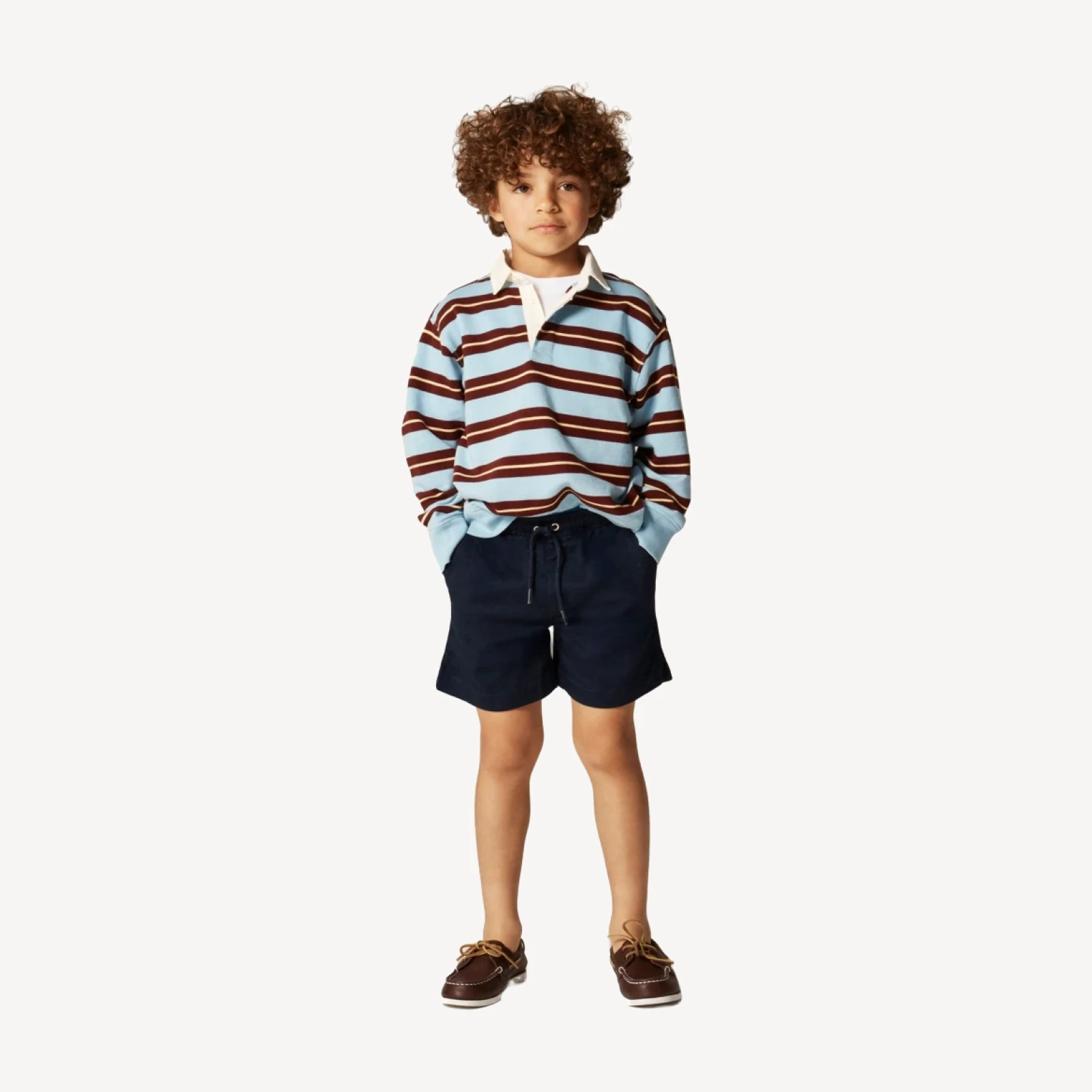 Boys' pull-on short in stretch chino