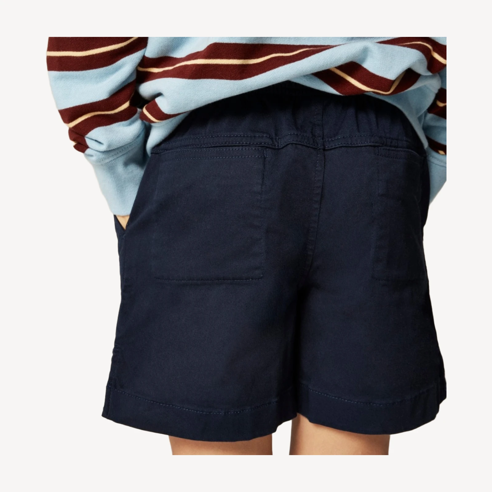 Boys' pull-on short in stretch chino