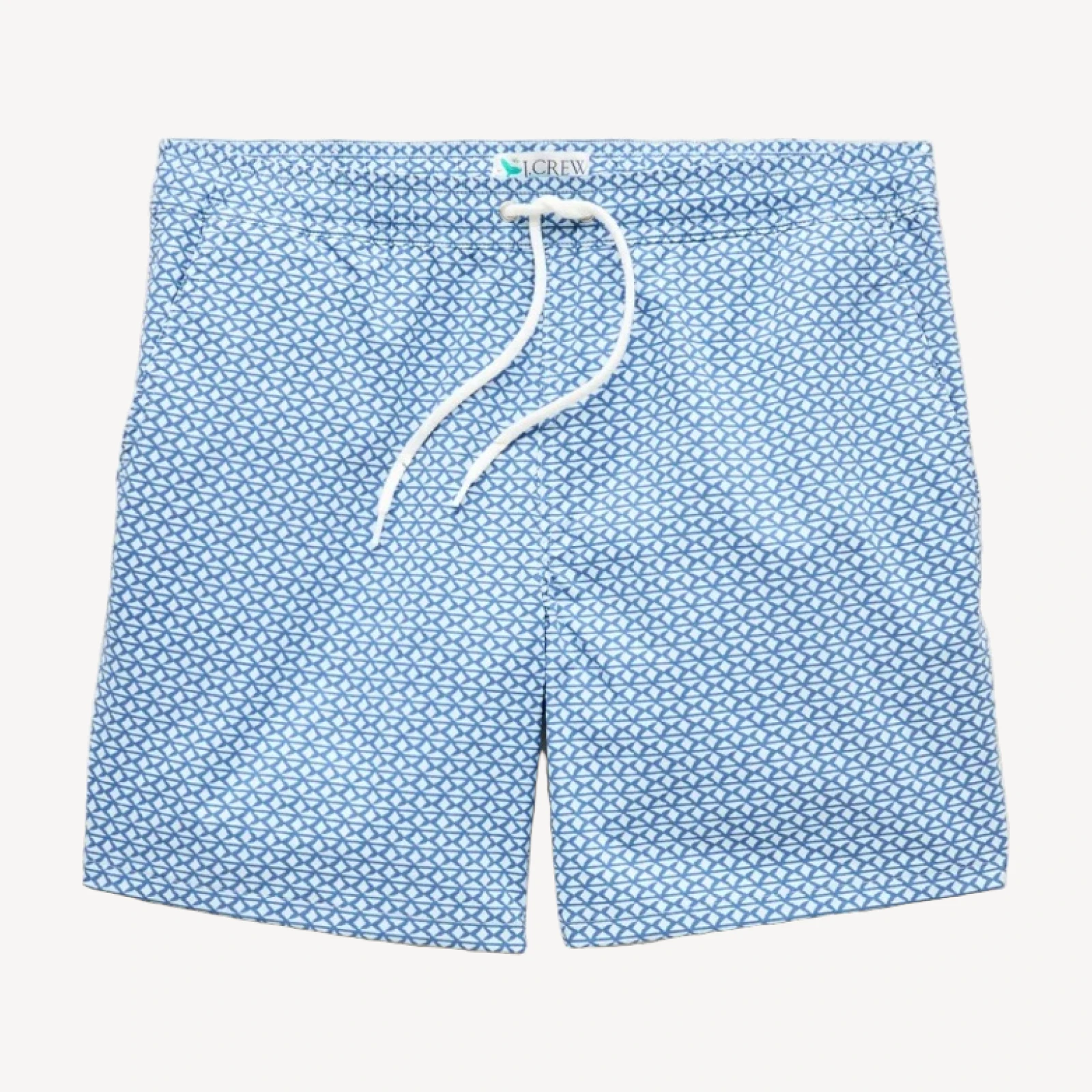 6'' stretch swim trunk in print with ECONYL® nylon