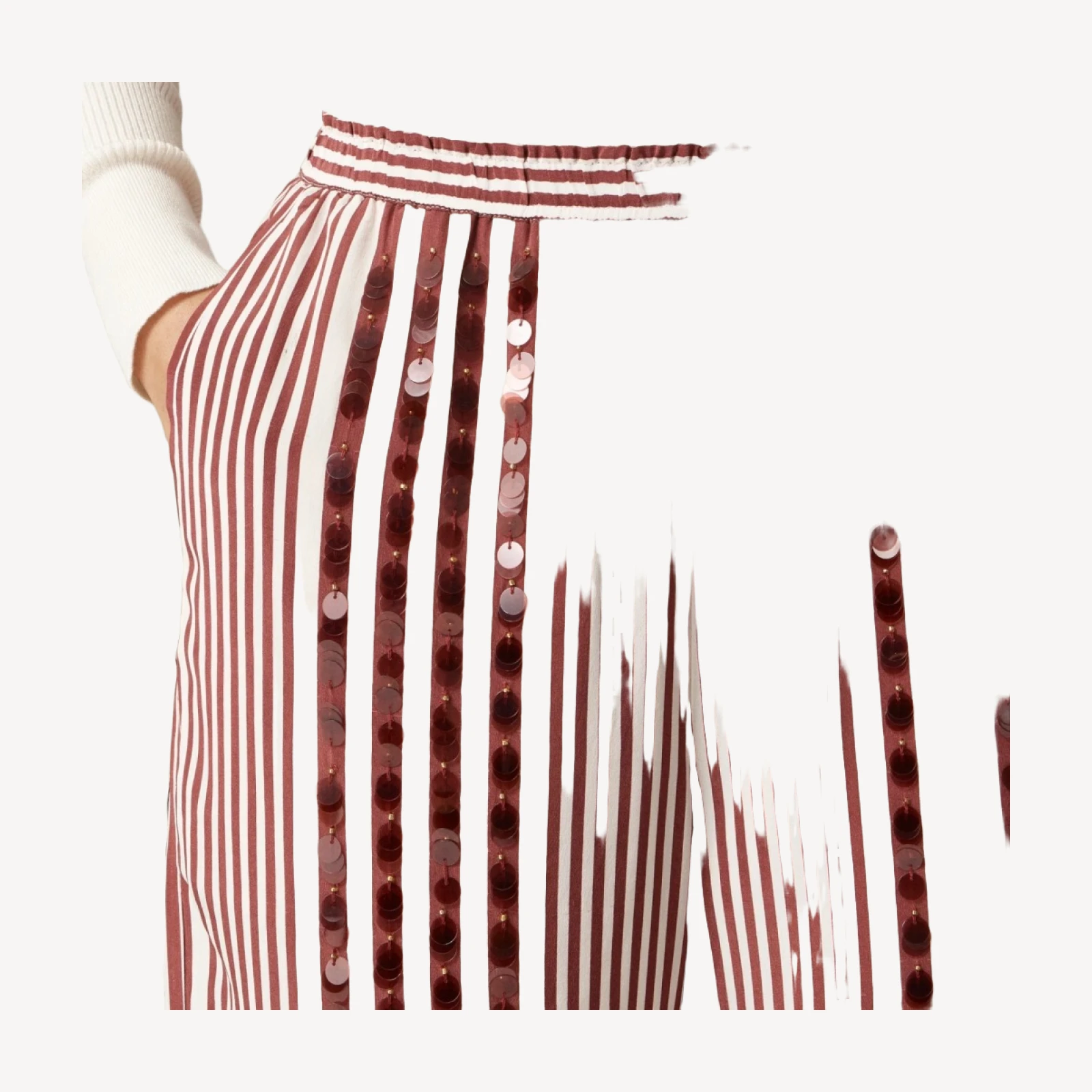 Collection cropped Stratus pant with sequins