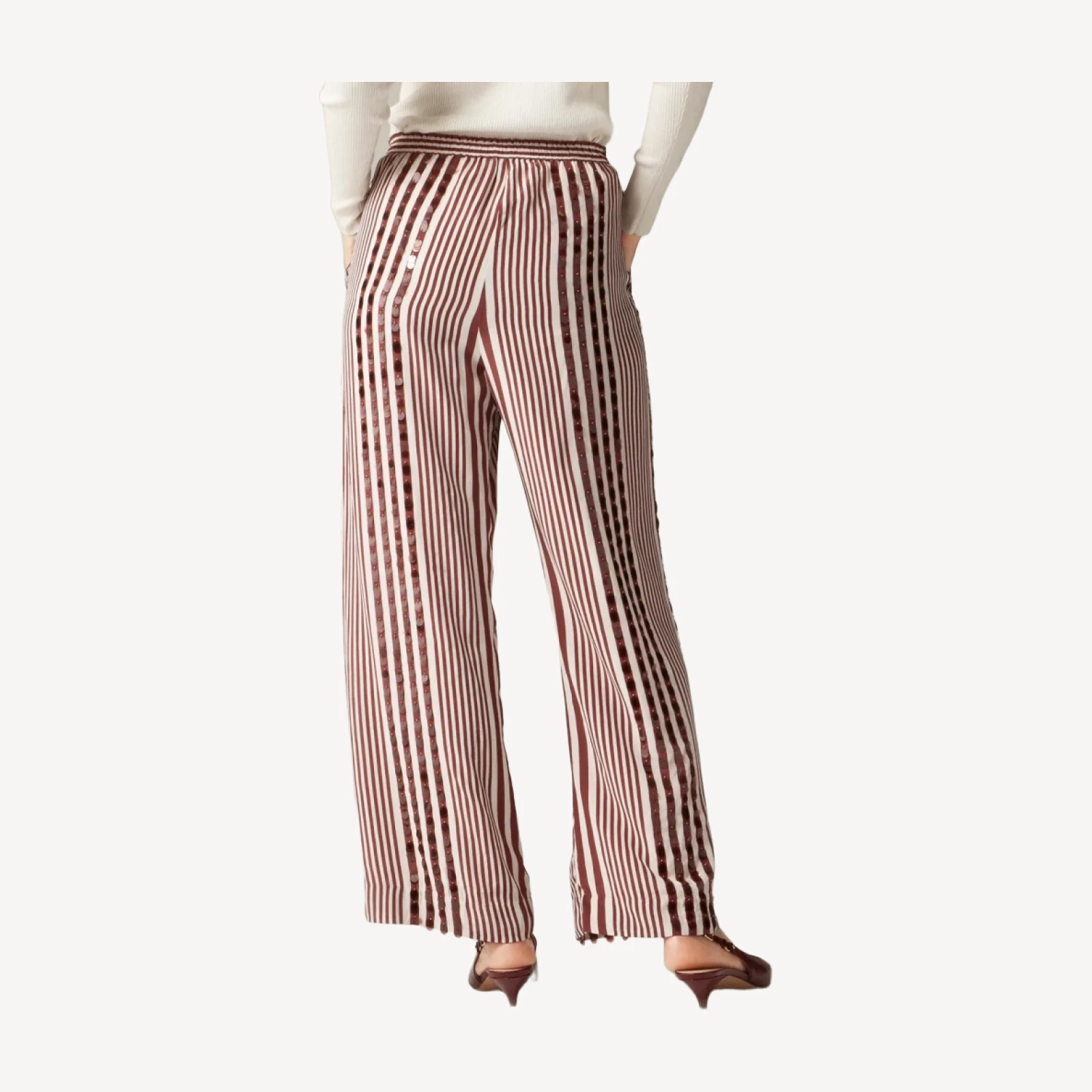 Collection cropped Stratus pant with sequins