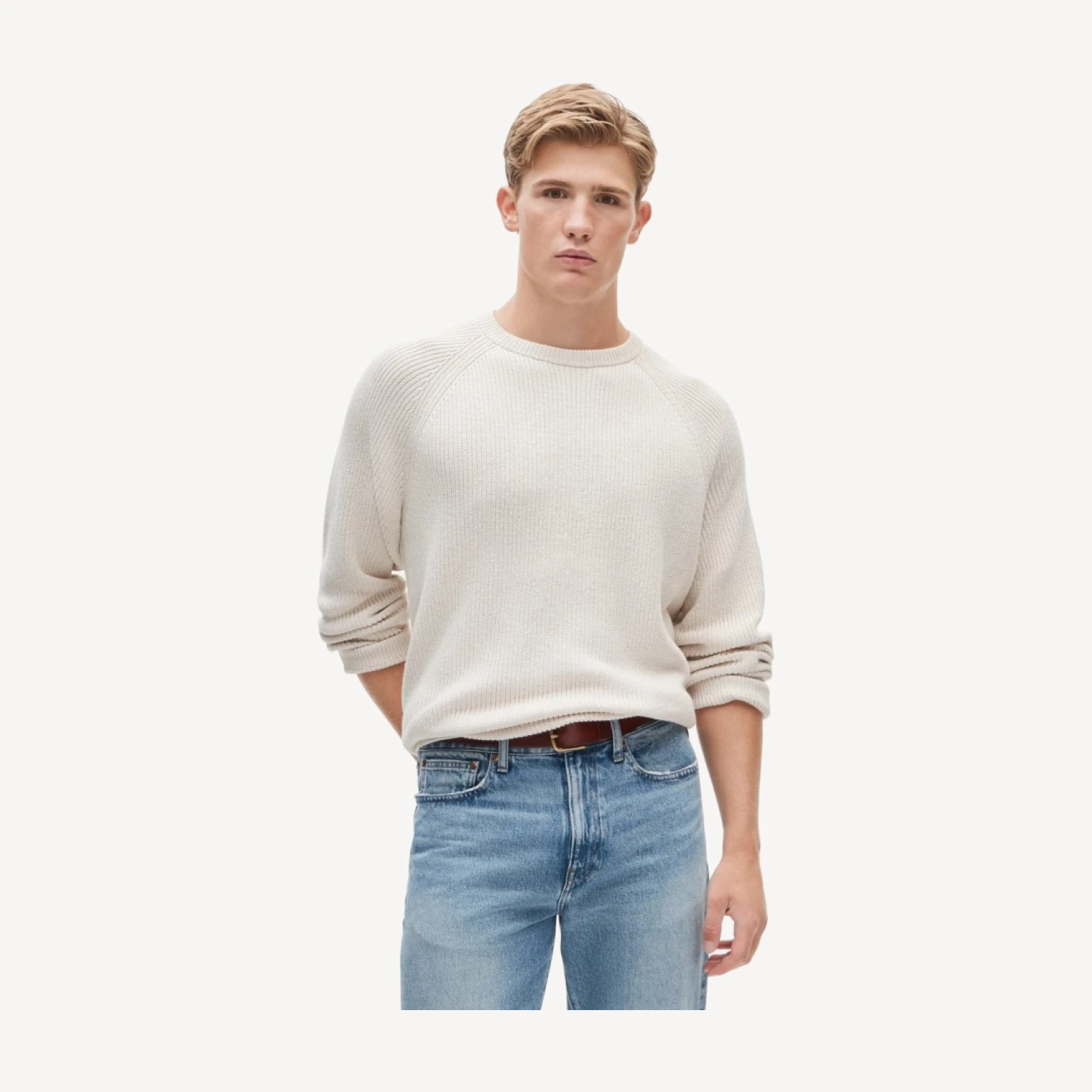 Heritage cotton ribbed sweater