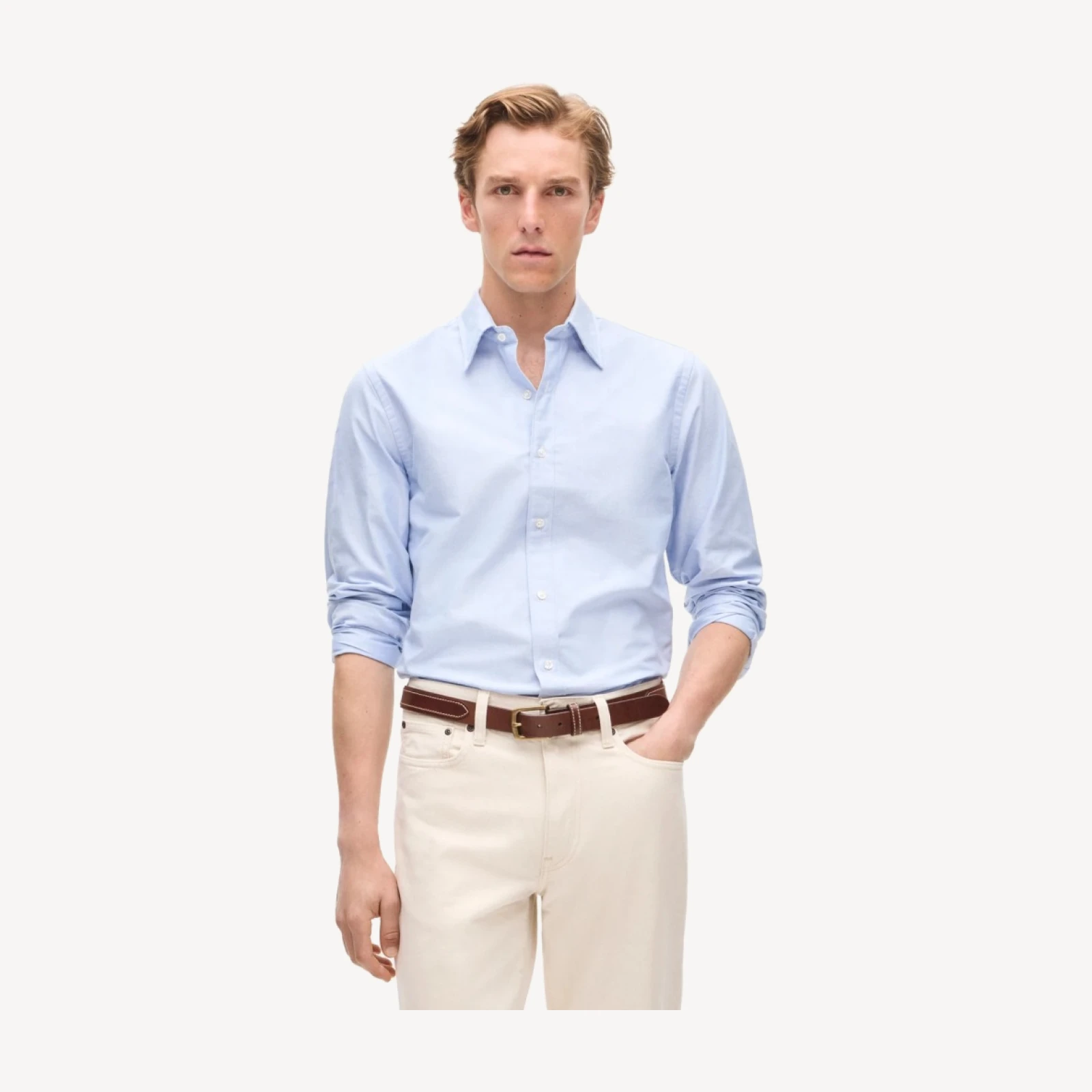 Slim-fit Ludlow Portuguese cotton oxford dress shirt