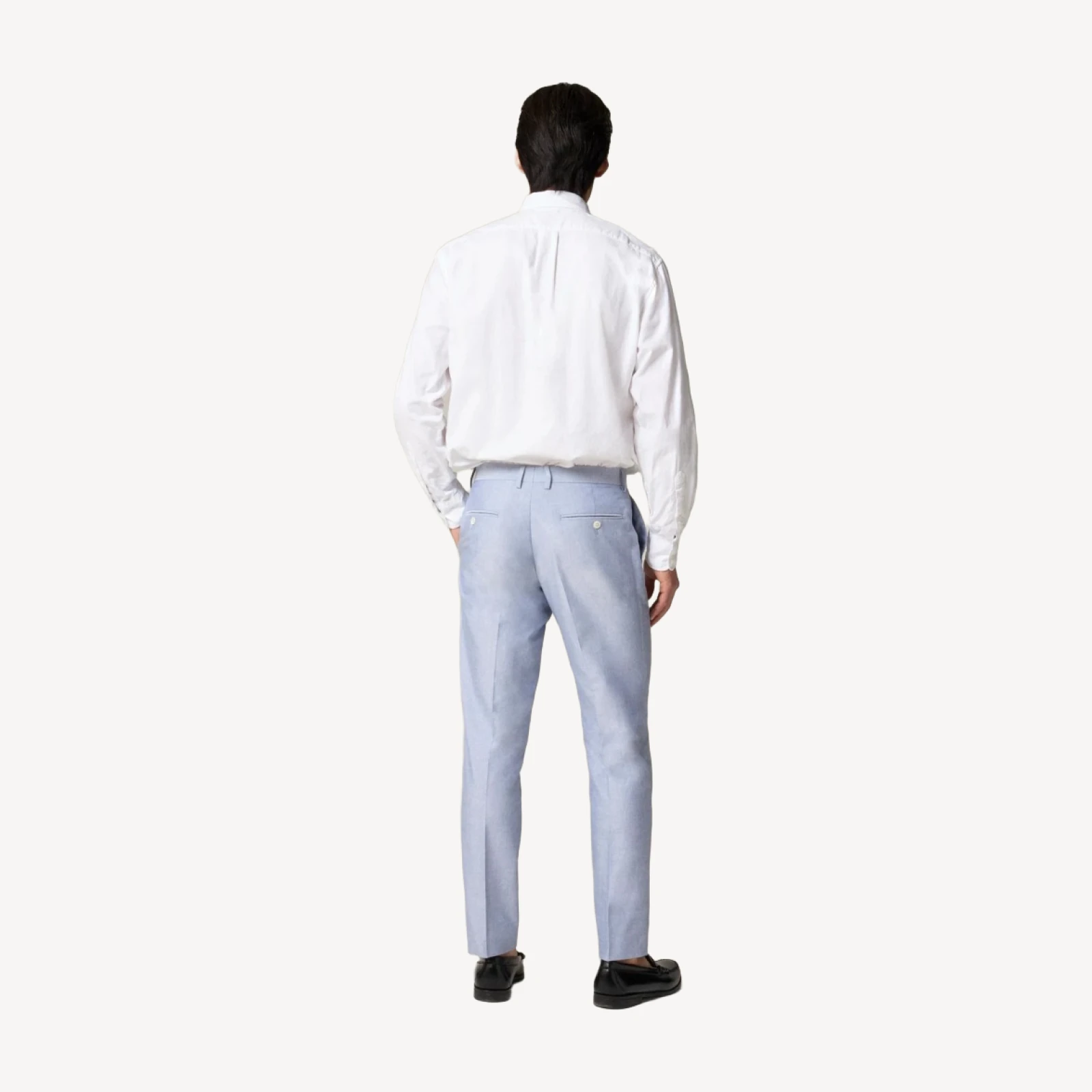 Ludlow Slim-fit suit pant in Portuguese cotton oxford