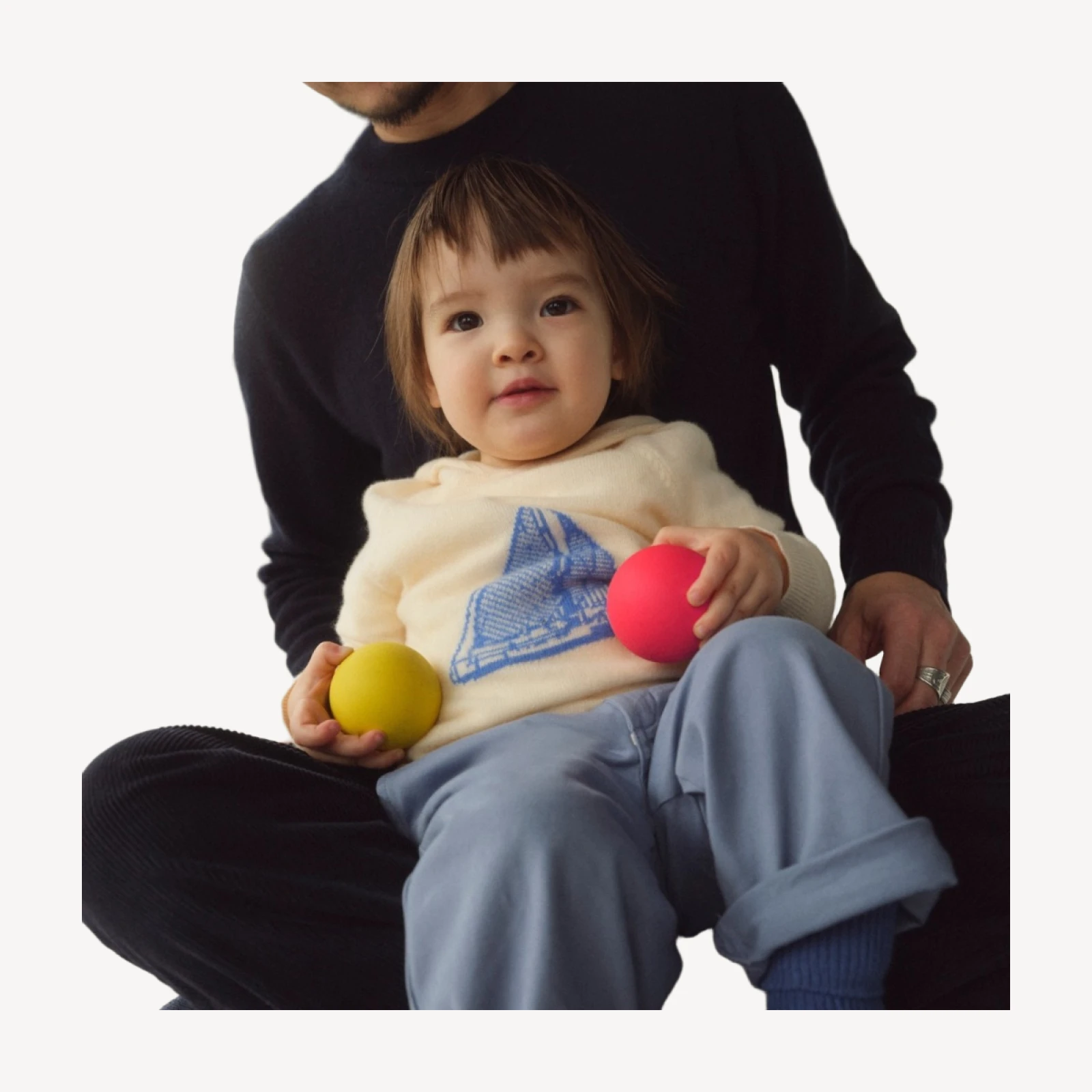 Limited-edition baby cashmere sailboat hooded sweater