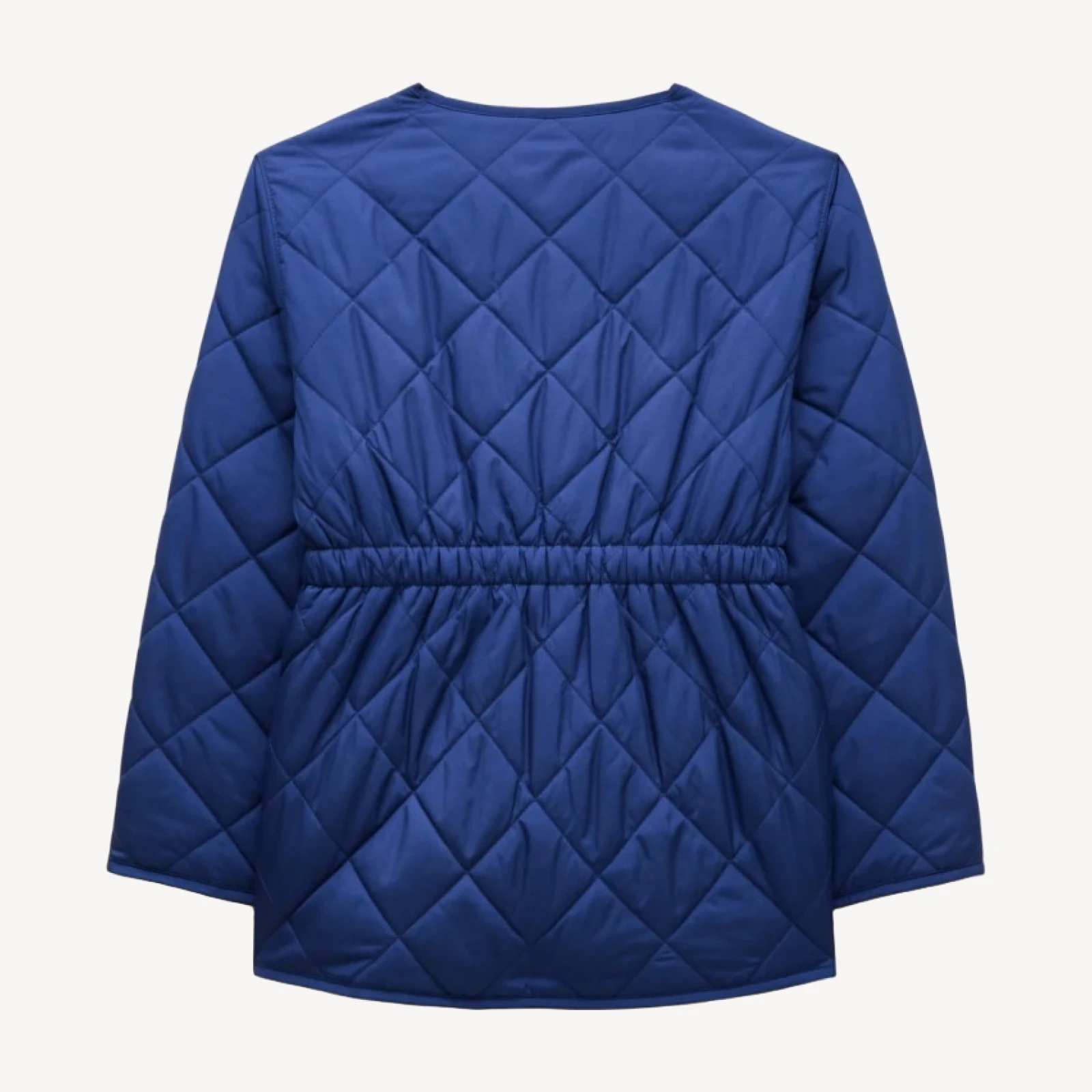 Girls' quilted cinched-waist jacket with PrimaLoft®