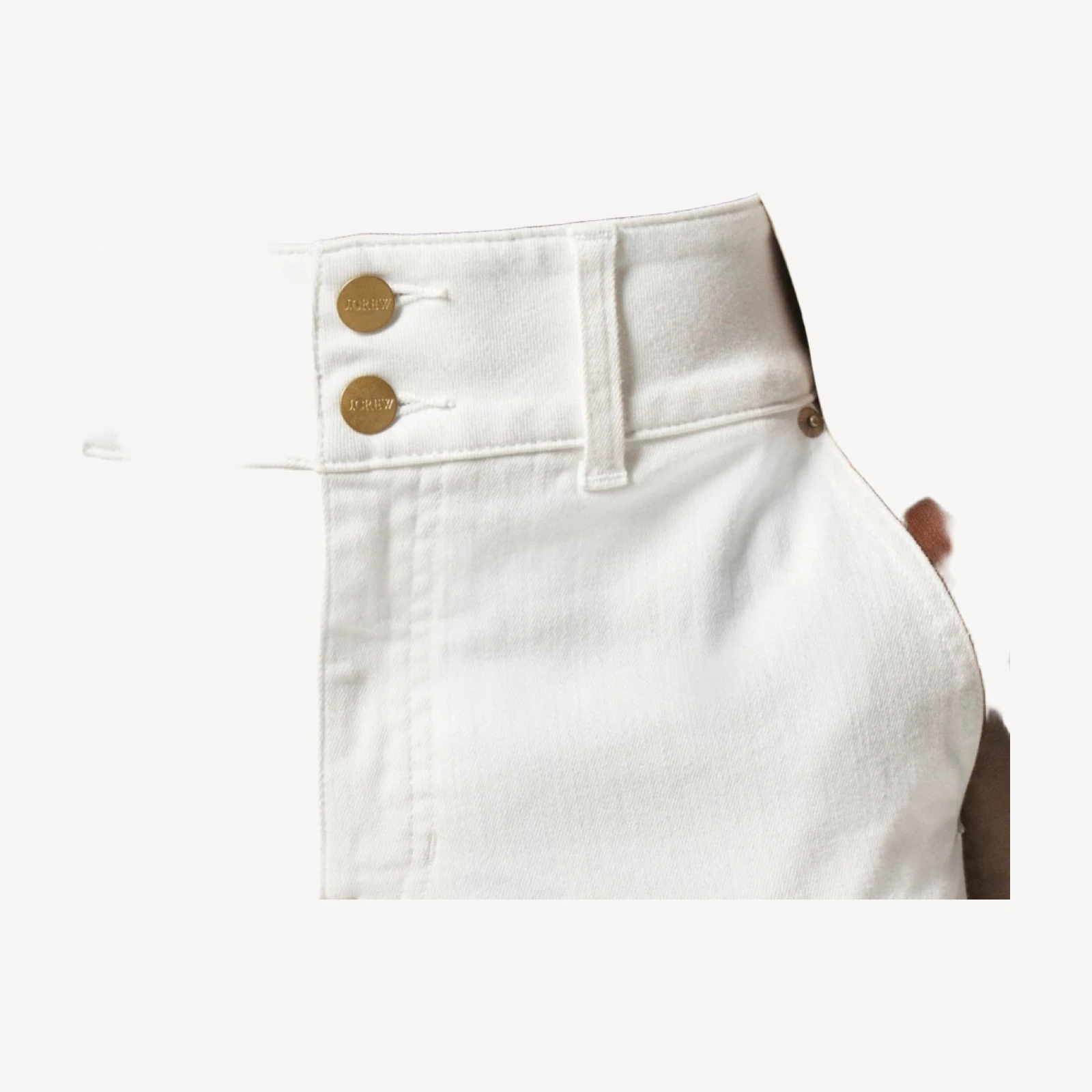 Tall slim-wide jean with stacked buttons