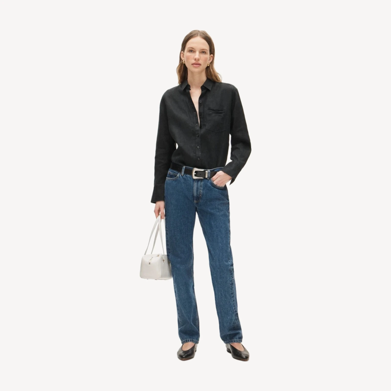 Garçon classic button-up shirt in Baird McNutt Irish linen